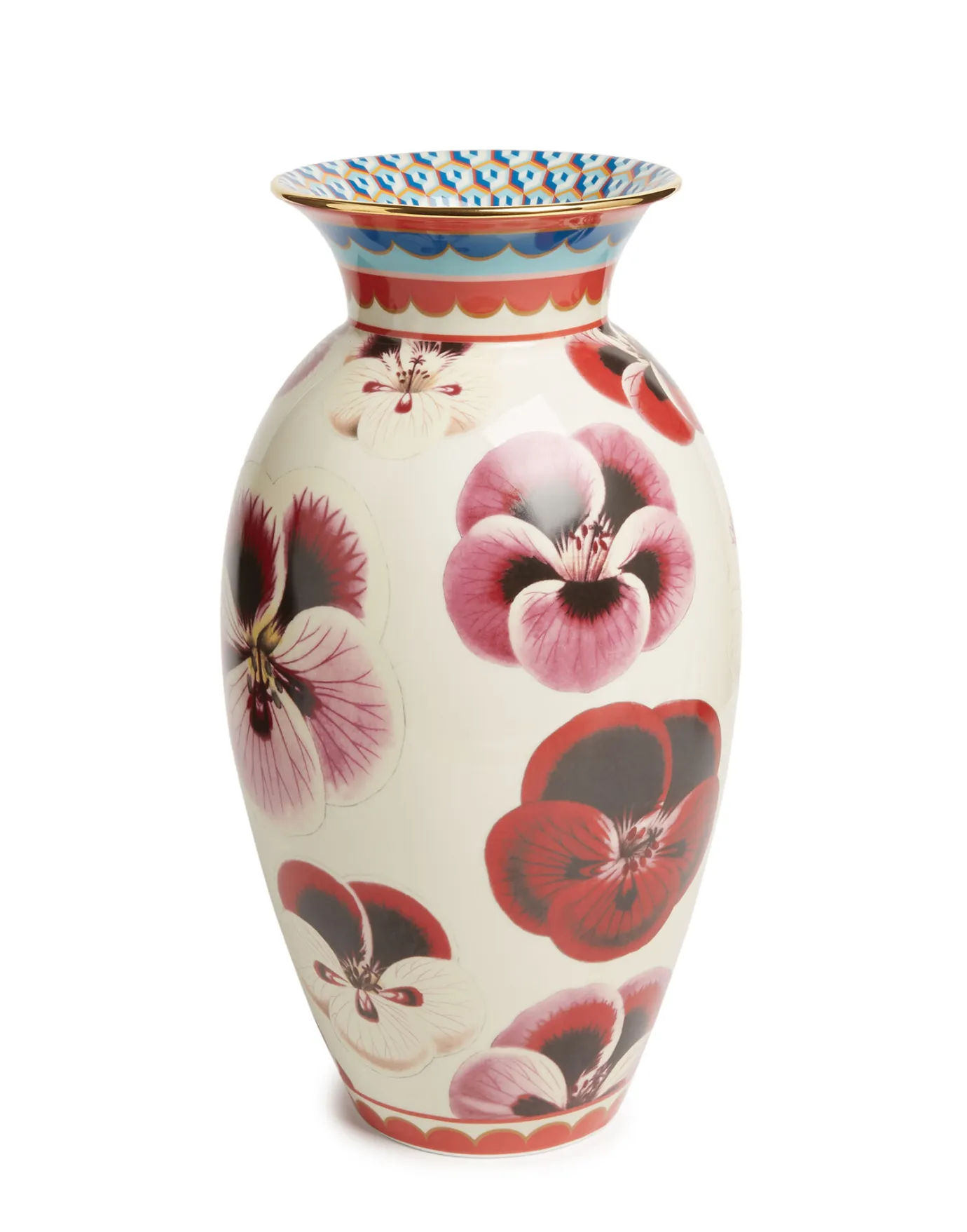 La DoubleJ Amphora VasePansy in Porcelain | Vases | Décoration