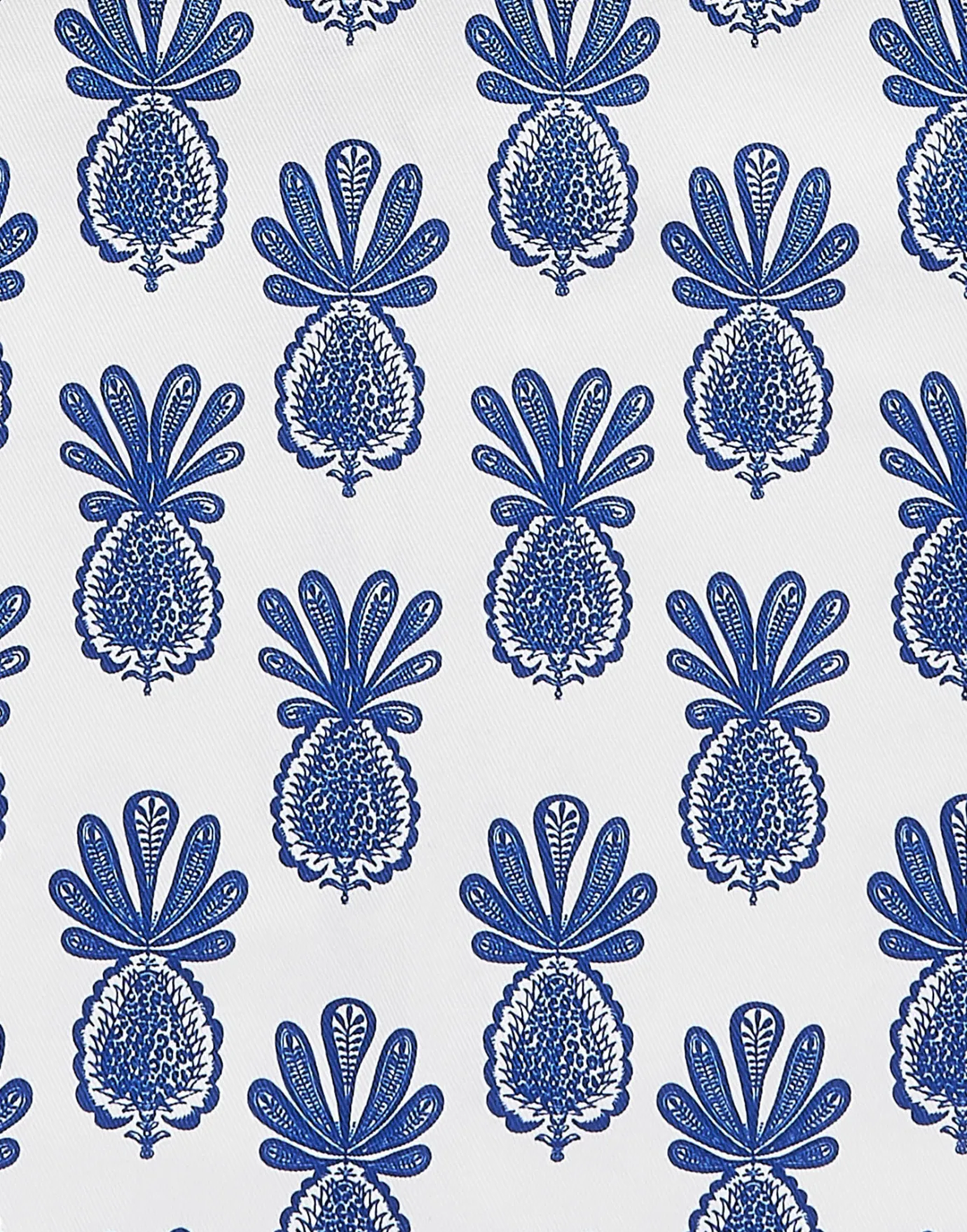 La DoubleJ ApronPineapple Blu in Cotton | Tabliers | Textiles