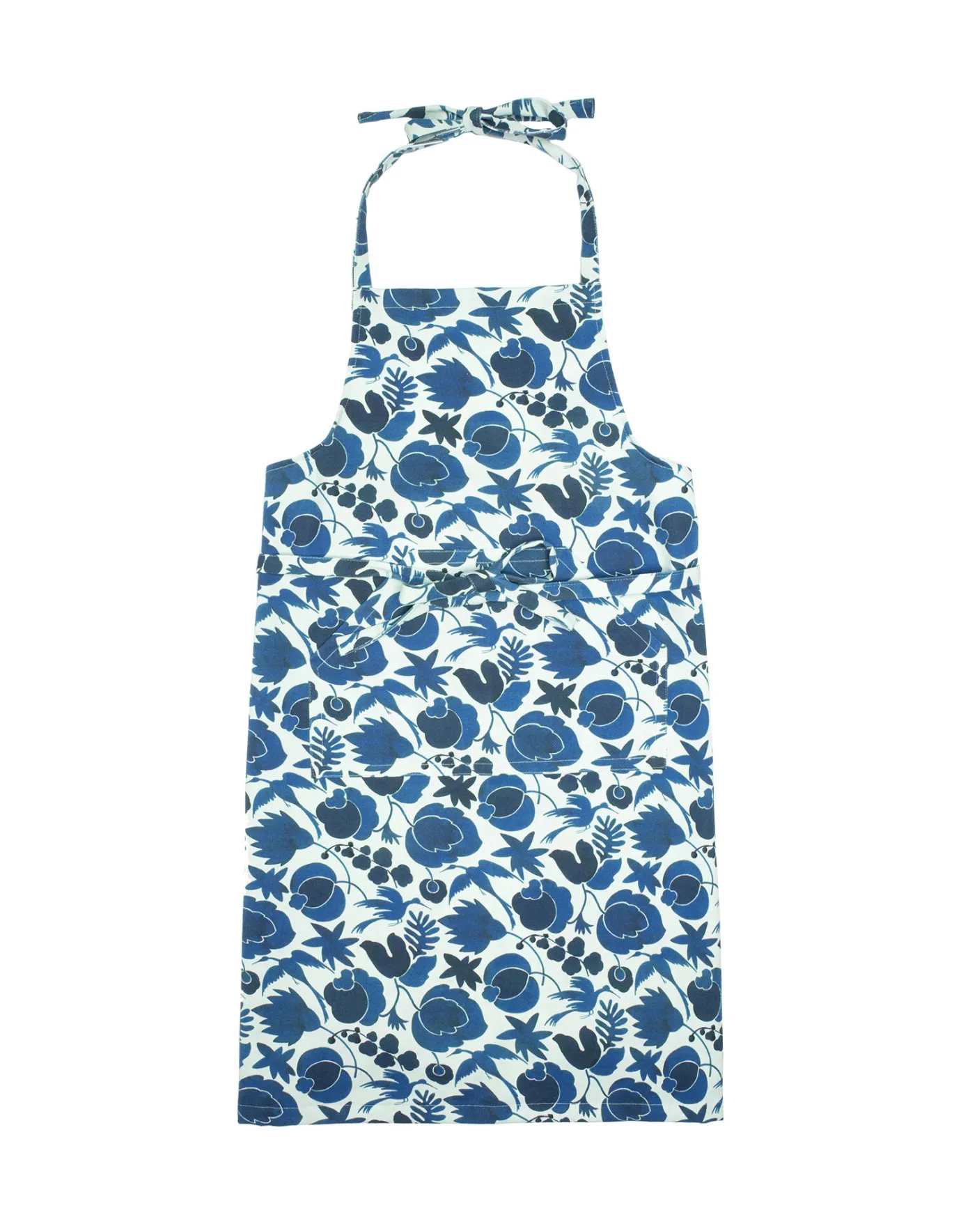 La DoubleJ ApronWildbird Blu in Cotton | Tabliers | Textiles