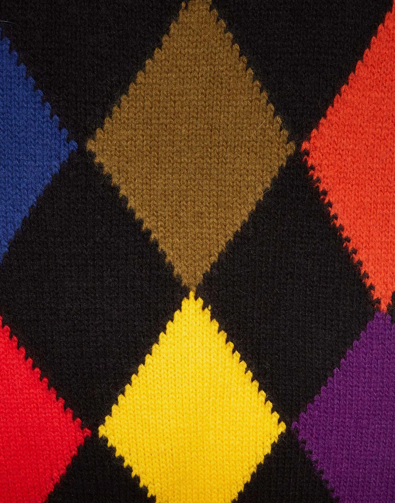 La DoubleJ Argyle ScarfMulticolor in Wool | Foulards Et Écharpes | ACCESSORIES