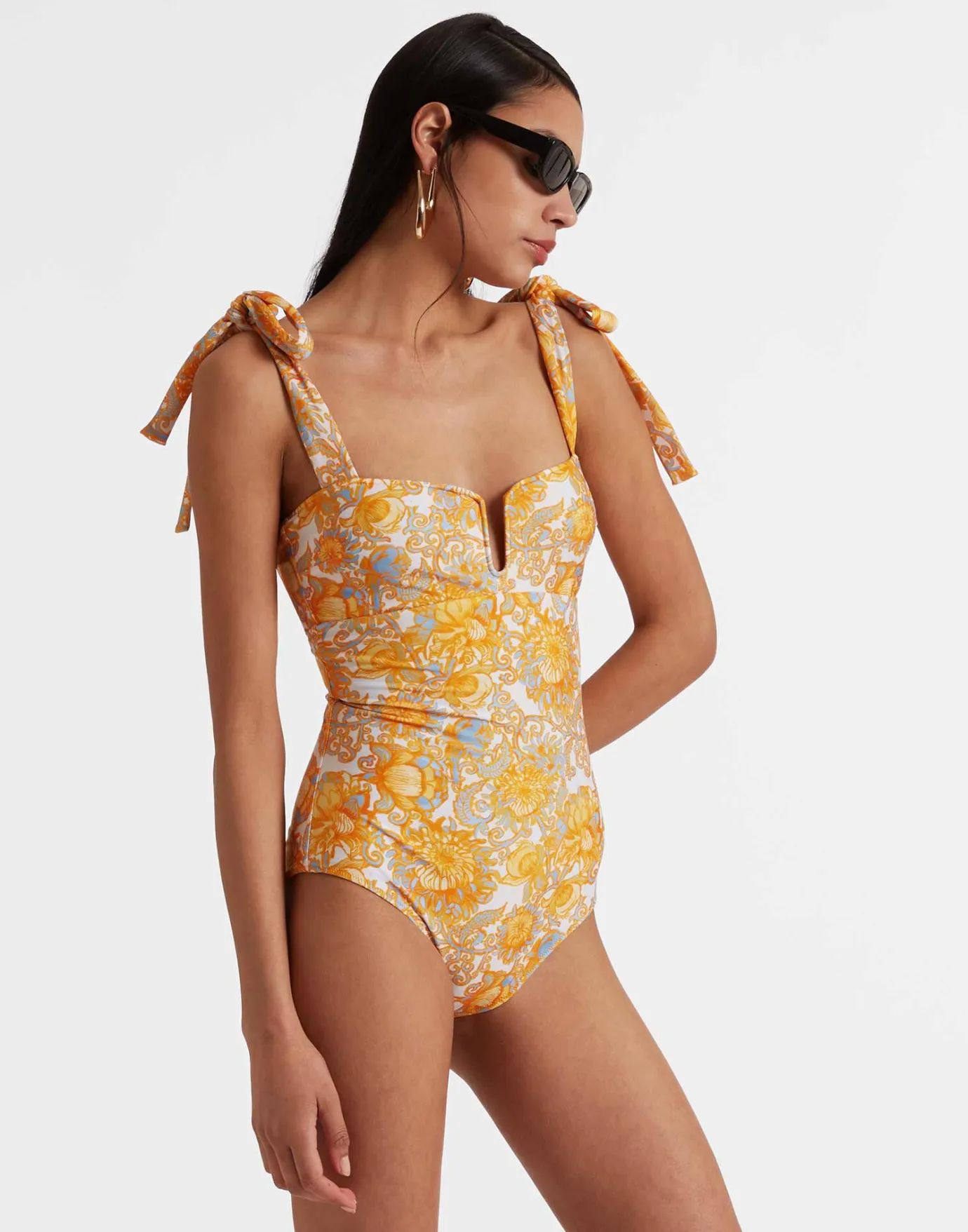 La DoubleJ Barbarella SwimsuitAnemone Small Orange in Lycra | Tenues De Plage | READY TO WEAR