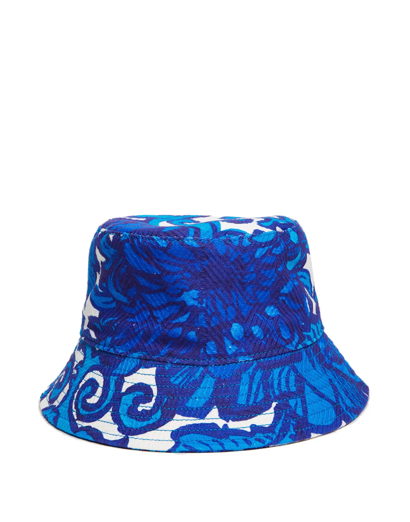 La DoubleJ Bucket Hat StitchedAnemone in Cotton Chevron | Chapeaux | ACCESSORIES