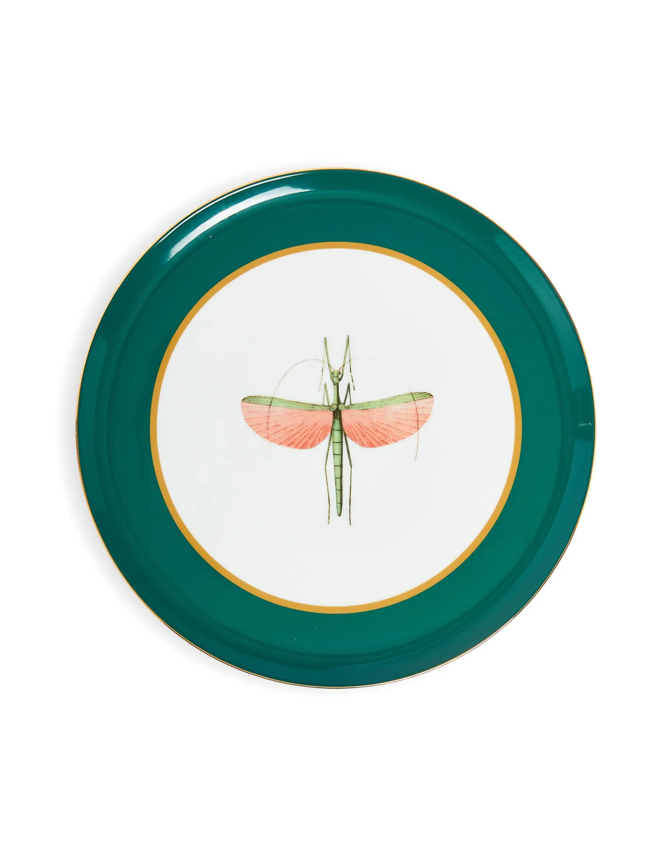 La DoubleJ Cake StandLibellula Green in Porcelain | Objets Pour Servir | Table