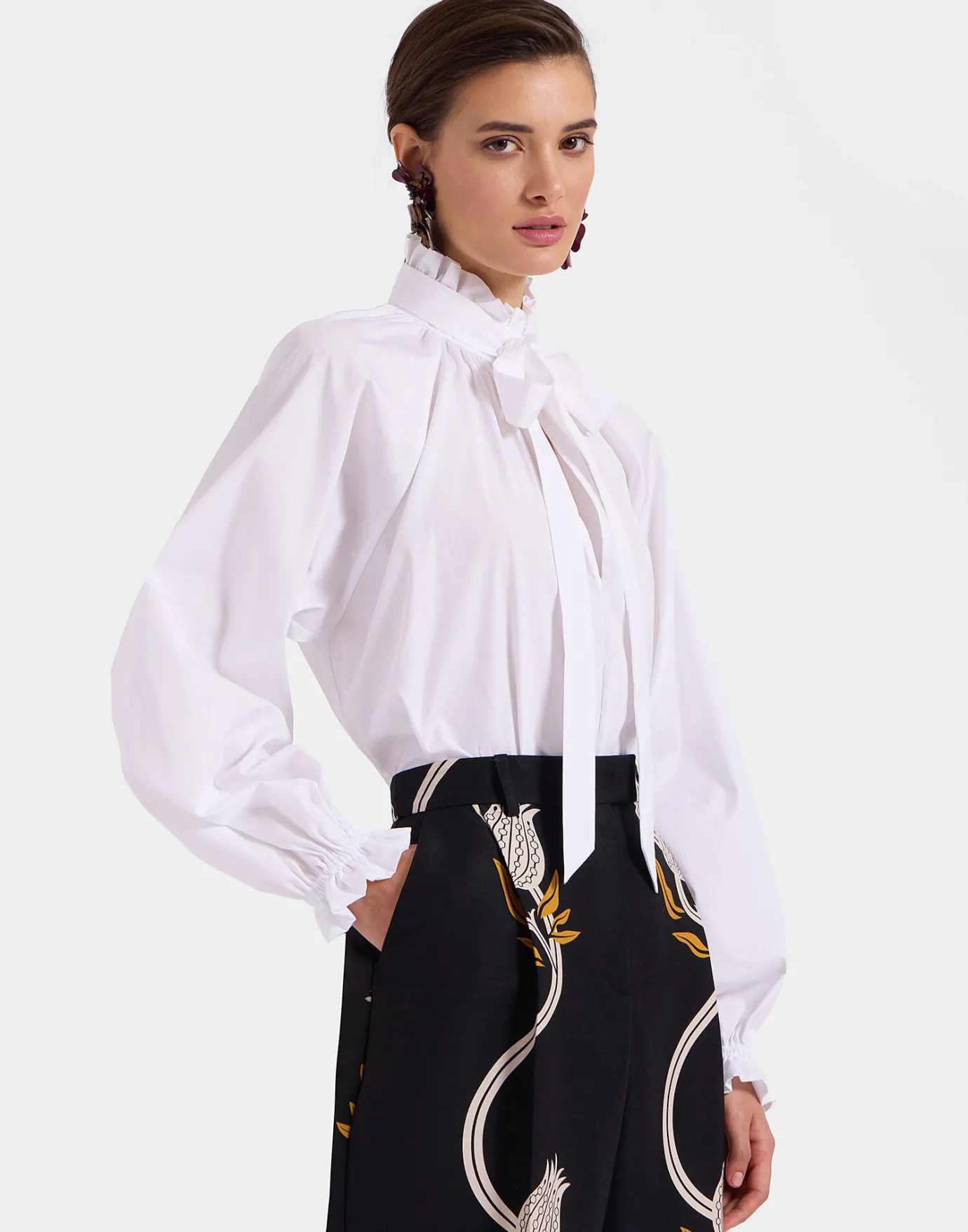 La DoubleJ Cerere BlouseSolid White in Tailor Poplin | Chemises Et Tops | READY TO WEAR