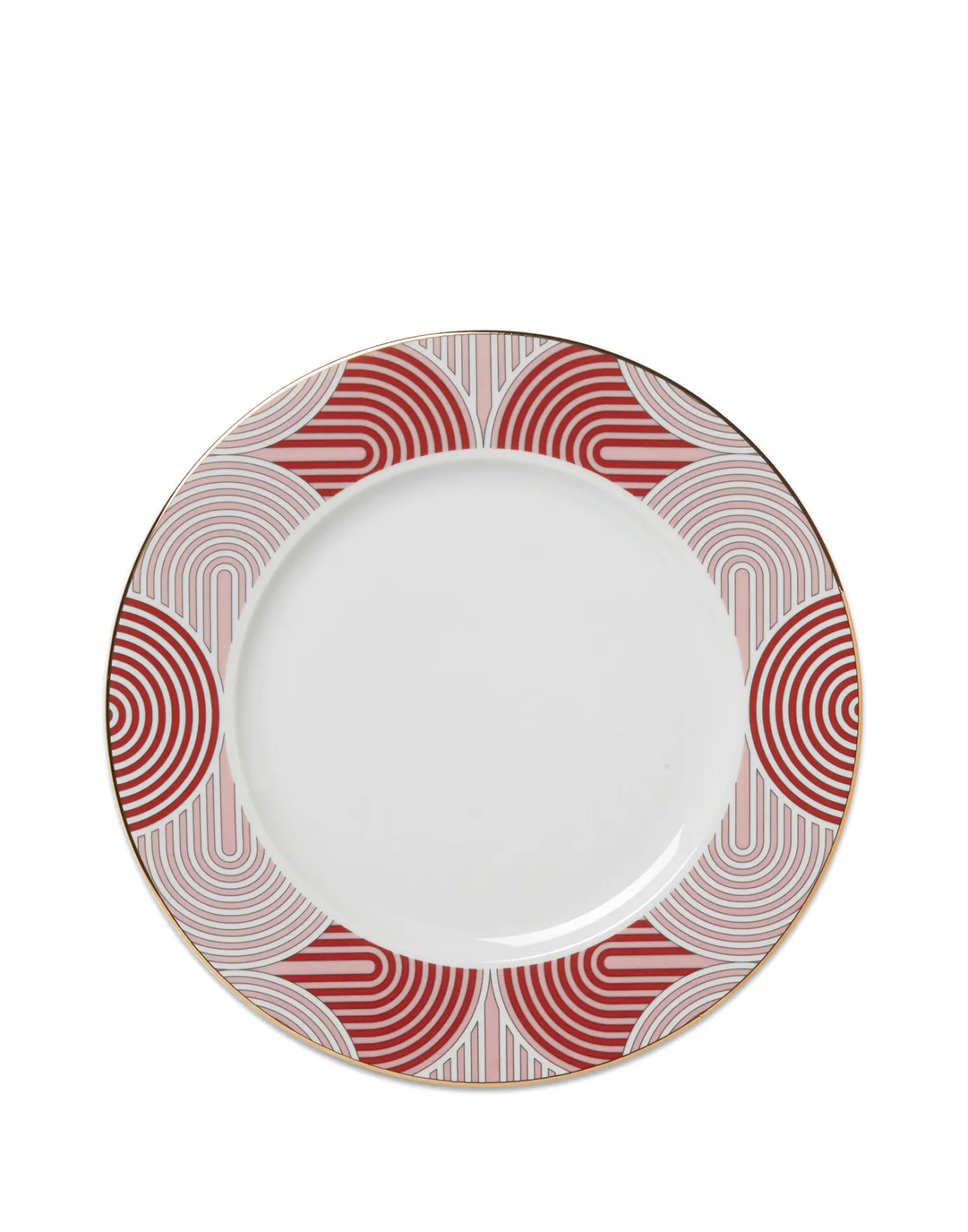 La DoubleJ Charger PlateSlinky Rosso in Porcelain | Assiettes | Table