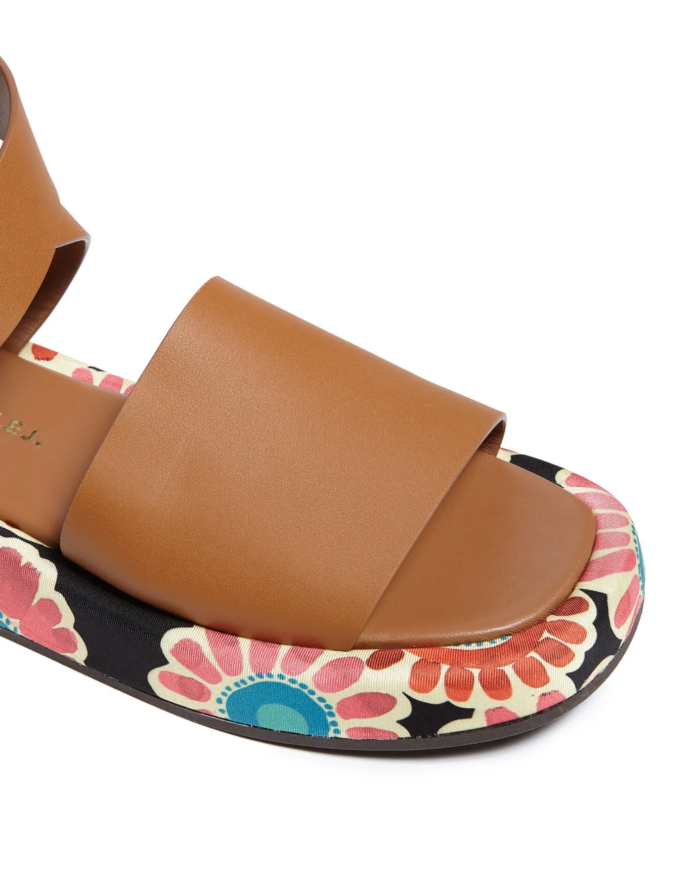 La DoubleJ Chunky SandalsCrazy Daisy Black in Twill | Chaussures | ACCESSORIES