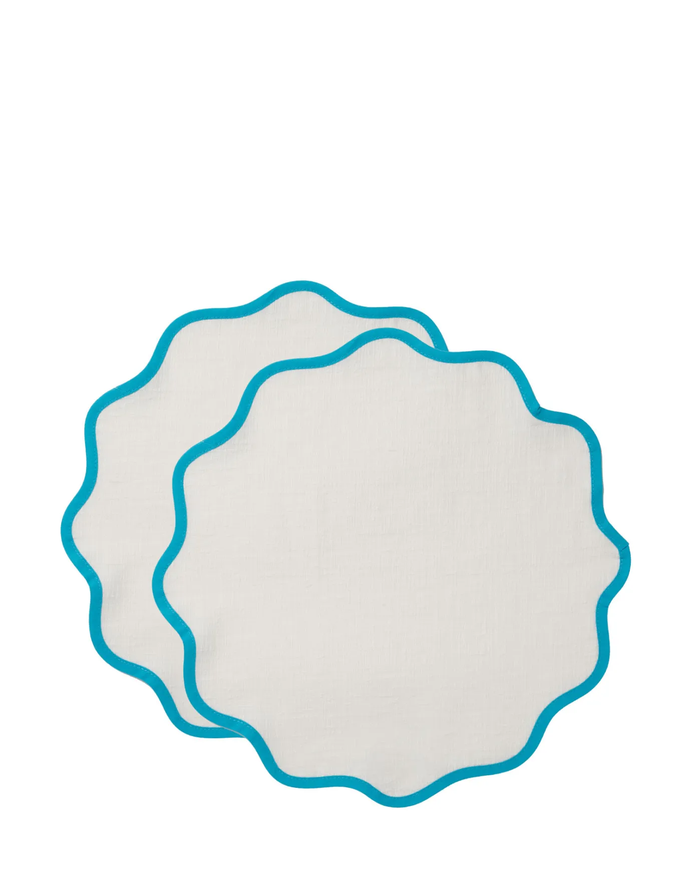 La DoubleJ Cloud Placemat Set of 2Light Blue in Cotton | Sets De Table | Textiles