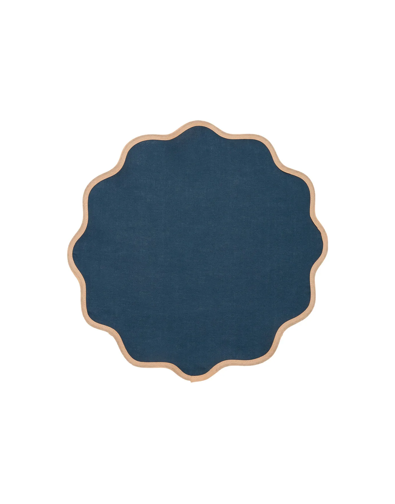 La DoubleJ Cloud Placemat Set Of 2Rainbow Navy in Linen | Sets De Table | Textiles