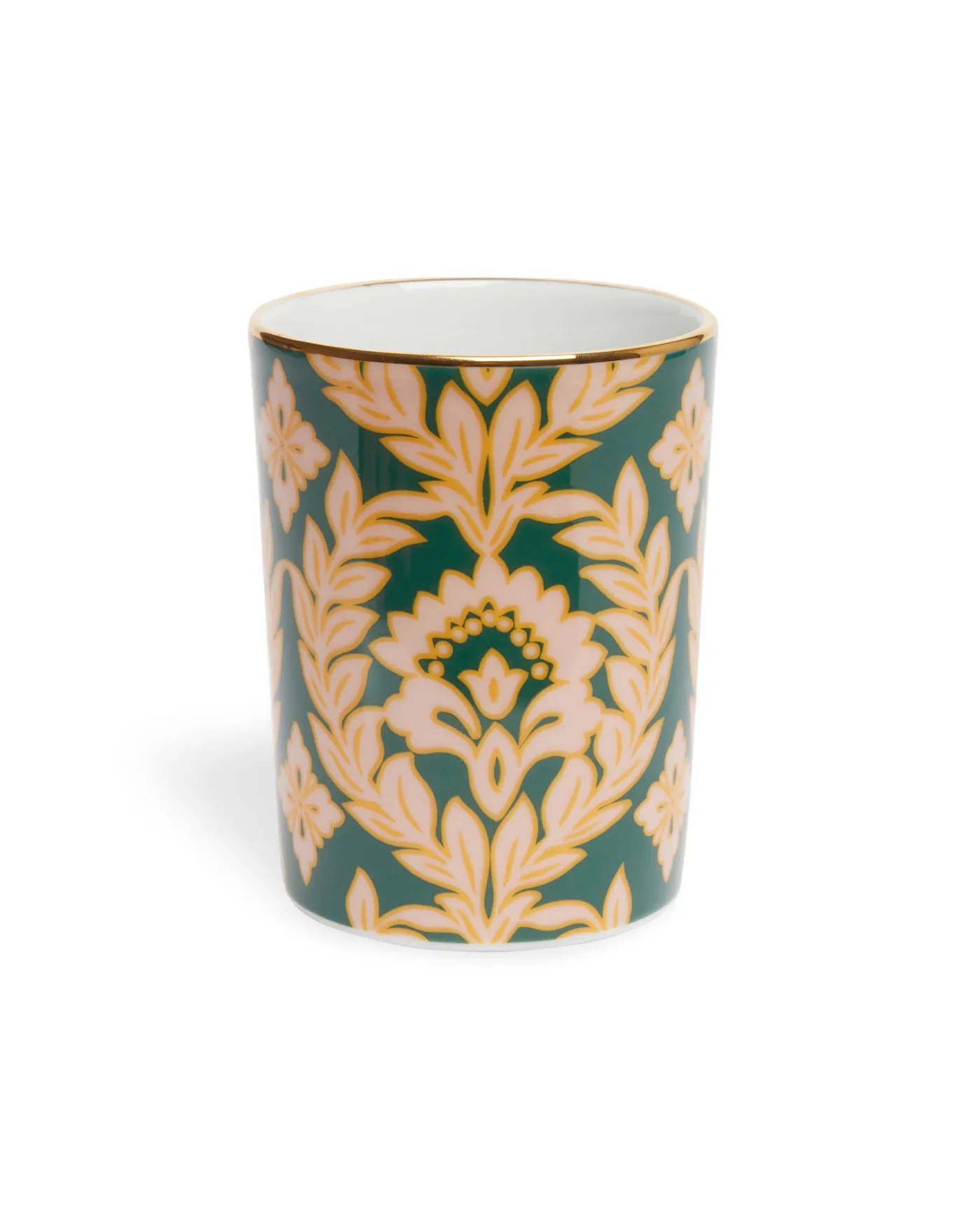 La DoubleJ Decorative CupGreen Garland in Porcelain | Vases | Décoration