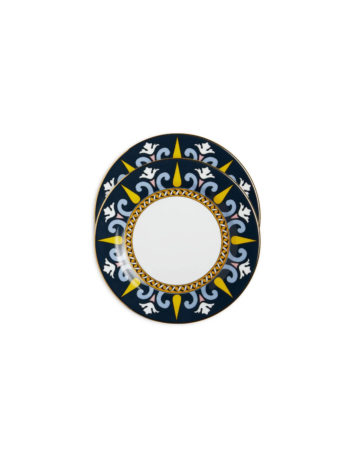 La DoubleJ Dessert Plates Set Of 2Levante in Porcelain | Assiettes à Dessert & à Côté | Table