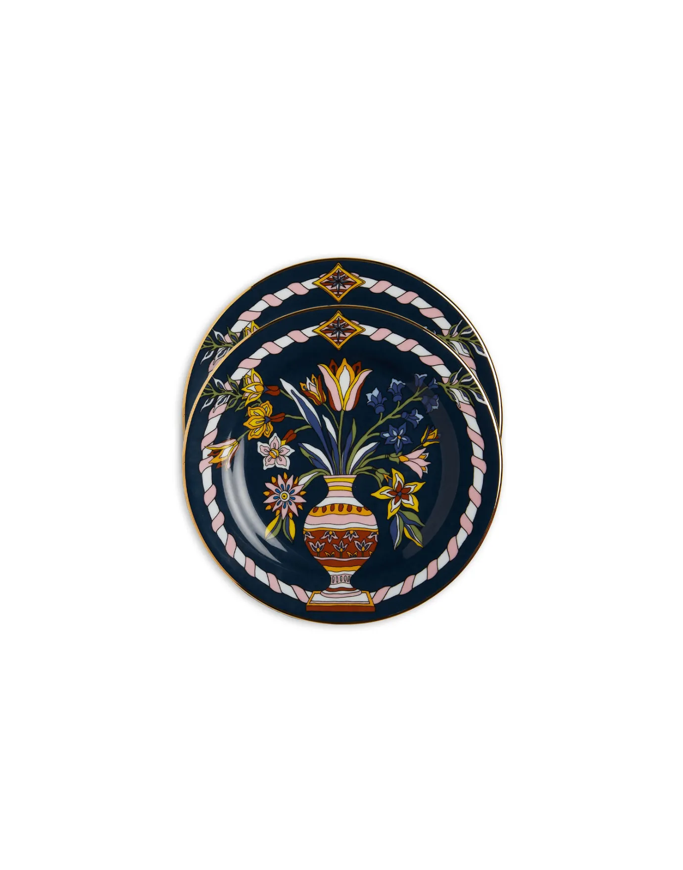 La DoubleJ Dessert Plates Set Of 2Pietre Dure in Porcellain | Assiettes à Dessert & à Côté | Table