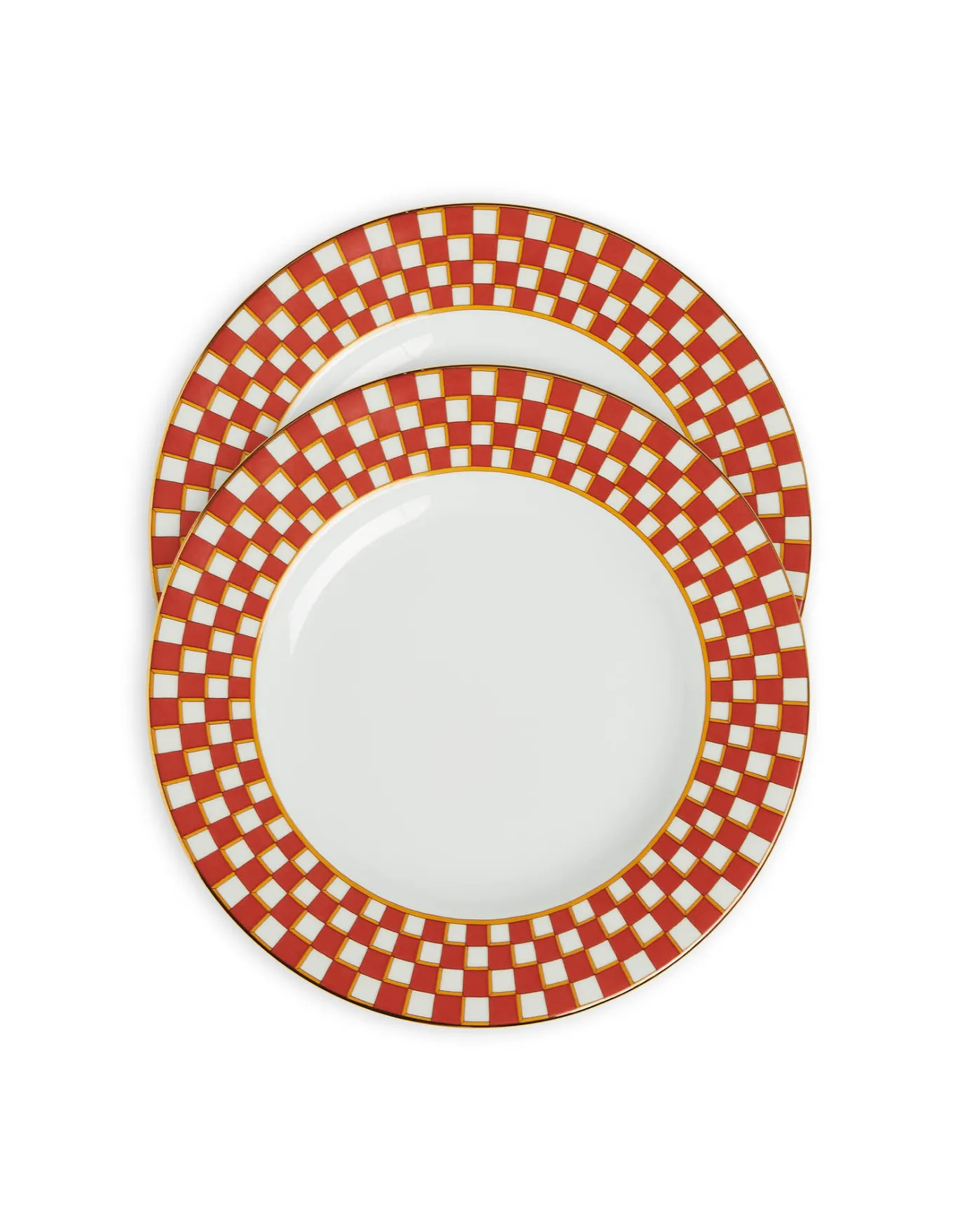 La DoubleJ Dinner Plates Set Of 2Apollo Brick in Porcelain | Assiettes | Table