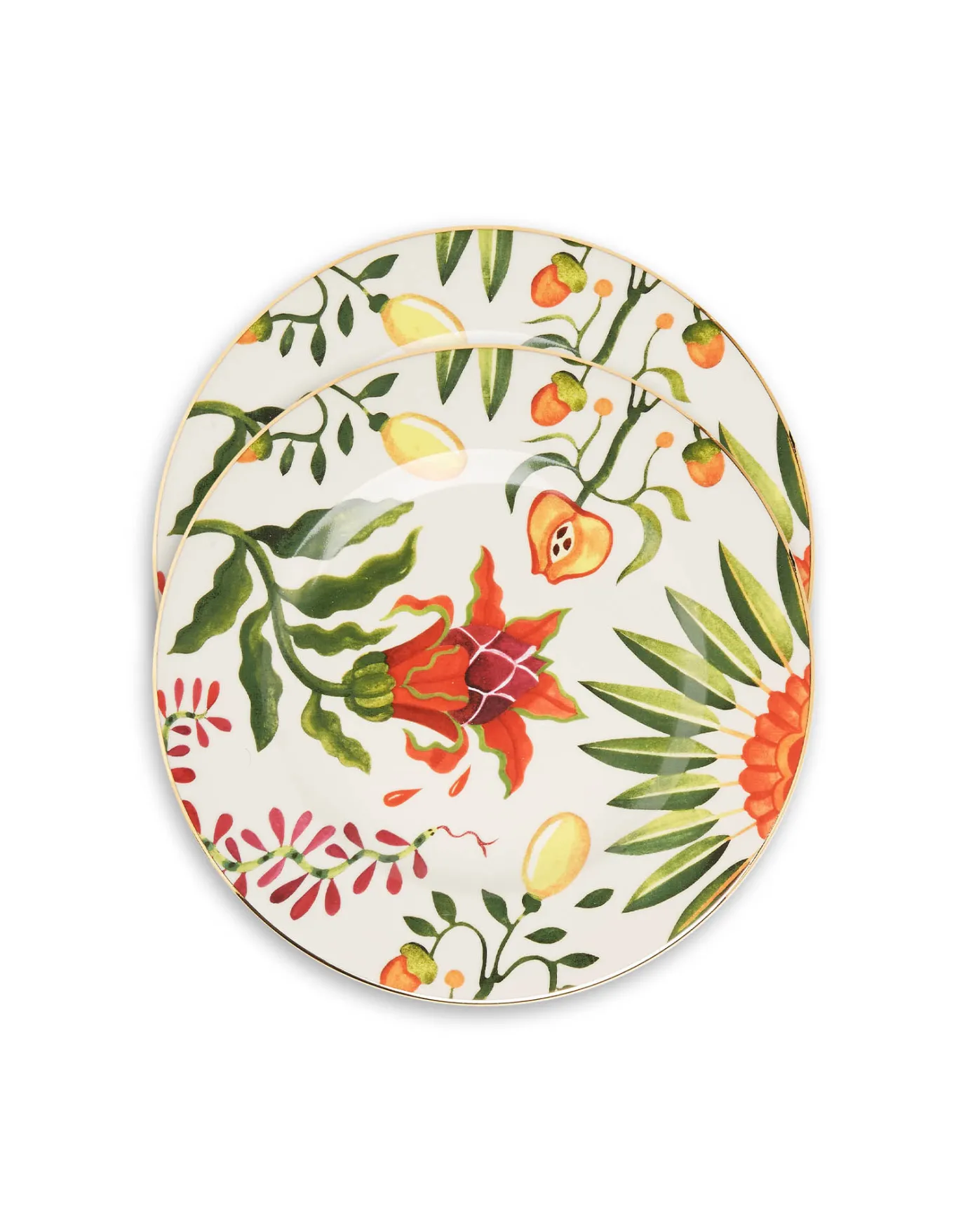 La DoubleJ Dinner Plates Set Of 2Eden in Porcelain | Assiettes | Table