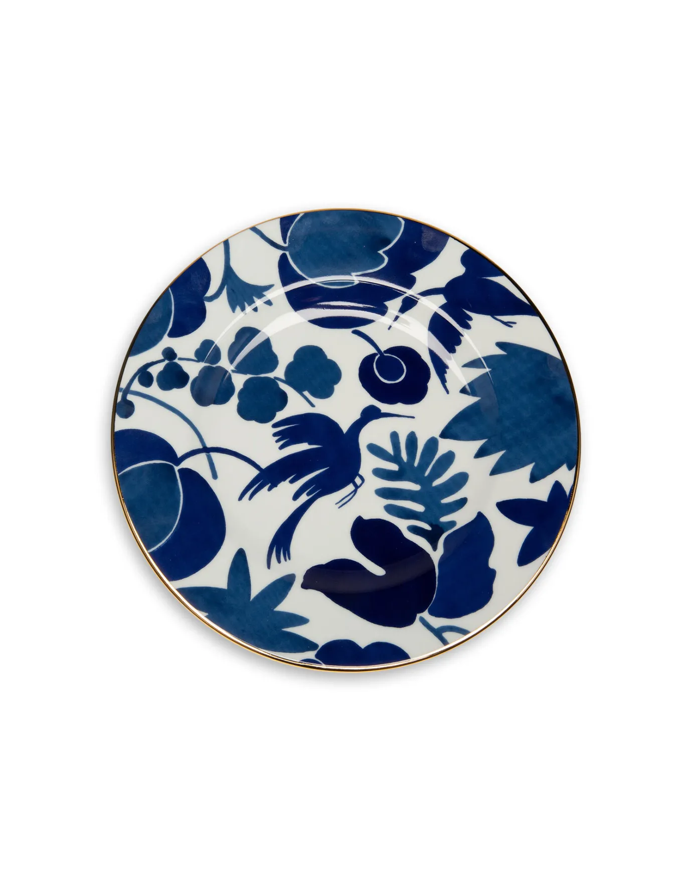 La DoubleJ Dinner Plates Set Of 2Wildbird Blue in Porcelain | Assiettes | Table