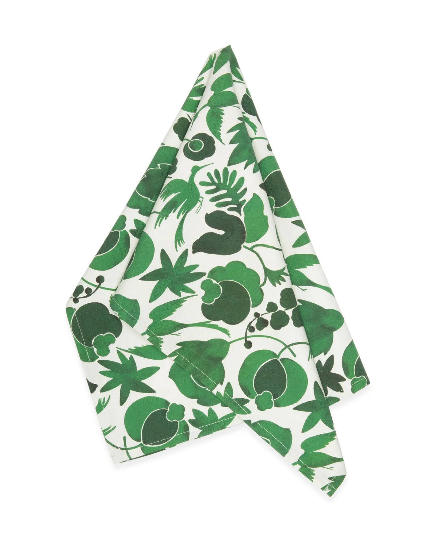 La DoubleJ Dishtowel (50x70)Wildbird Verde in Cotton | Accessoires Cuisine | Textiles