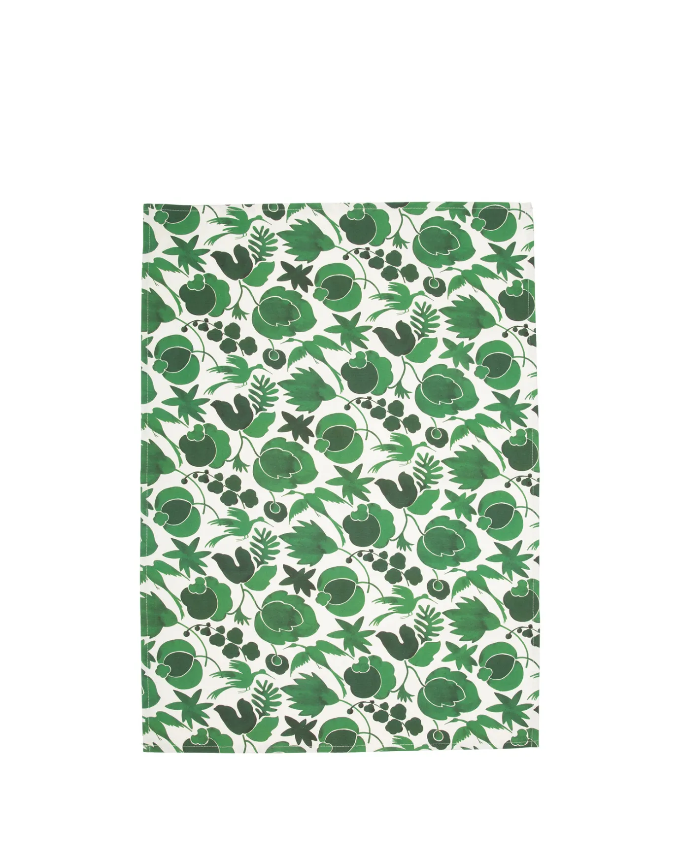 La DoubleJ Dishtowel (50x70)Wildbird Verde in Cotton | Accessoires Cuisine | Textiles