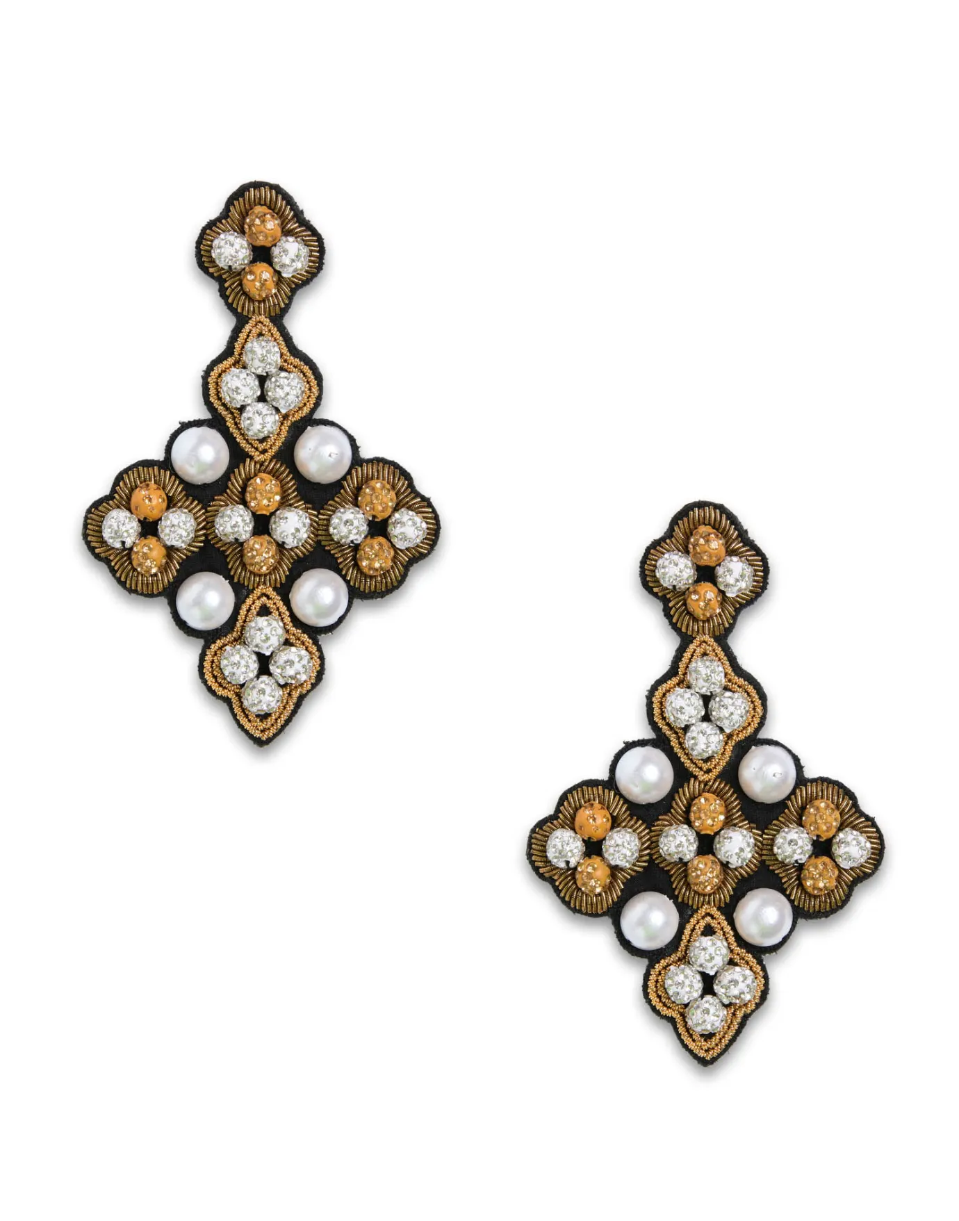 La DoubleJ Ella EarringsSolid Gold in Mix Pearls | Bijoux | ACCESSORIES