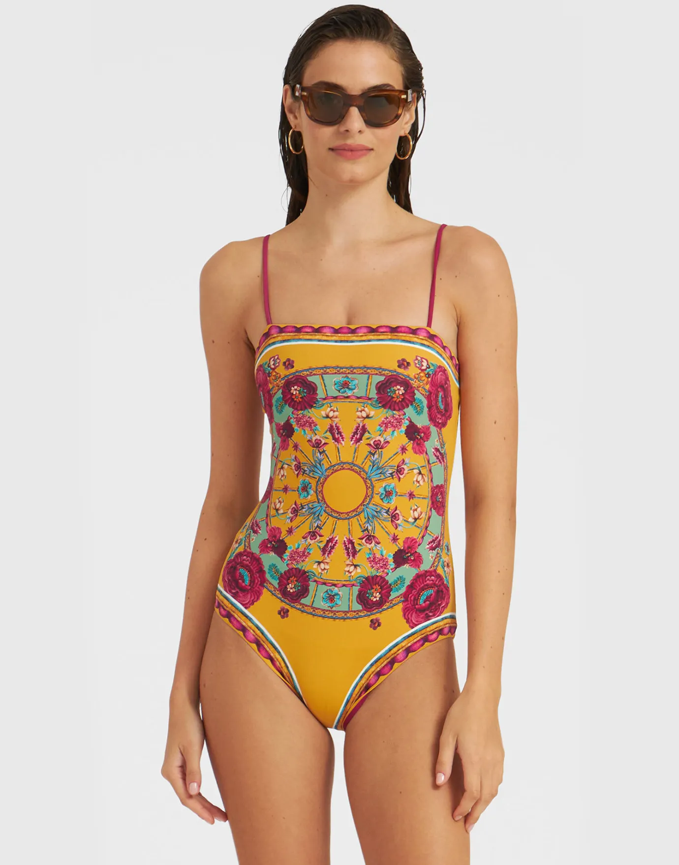 La DoubleJ Elle SwimsuitZodiac Placée Marigold in Supreme Lycra | Tenues De Plage | READY TO WEAR