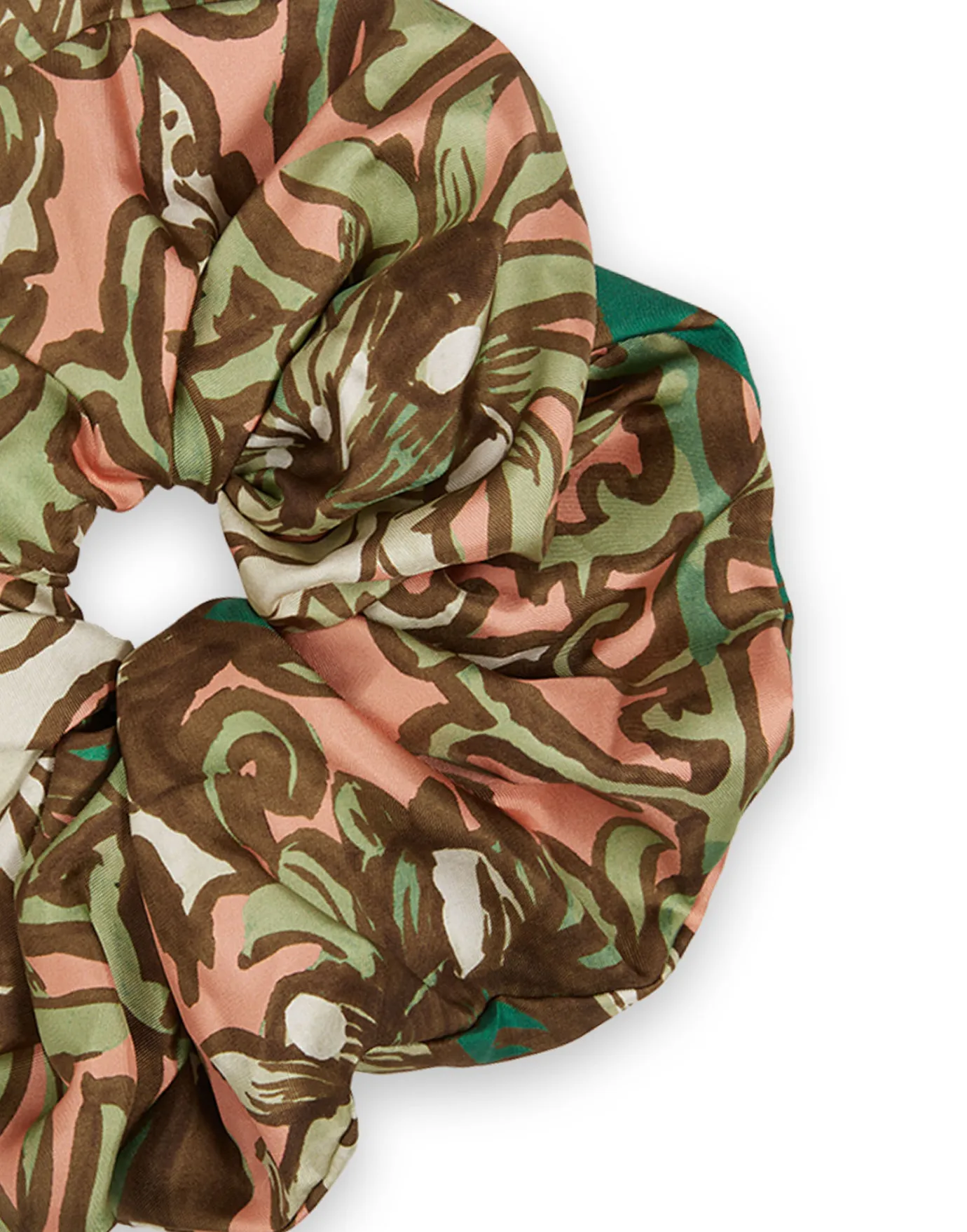 La DoubleJ Giga ScrunchieAnemone Pink in Twill Silk | Accessoires Pour Cheveux | ACCESSORIES