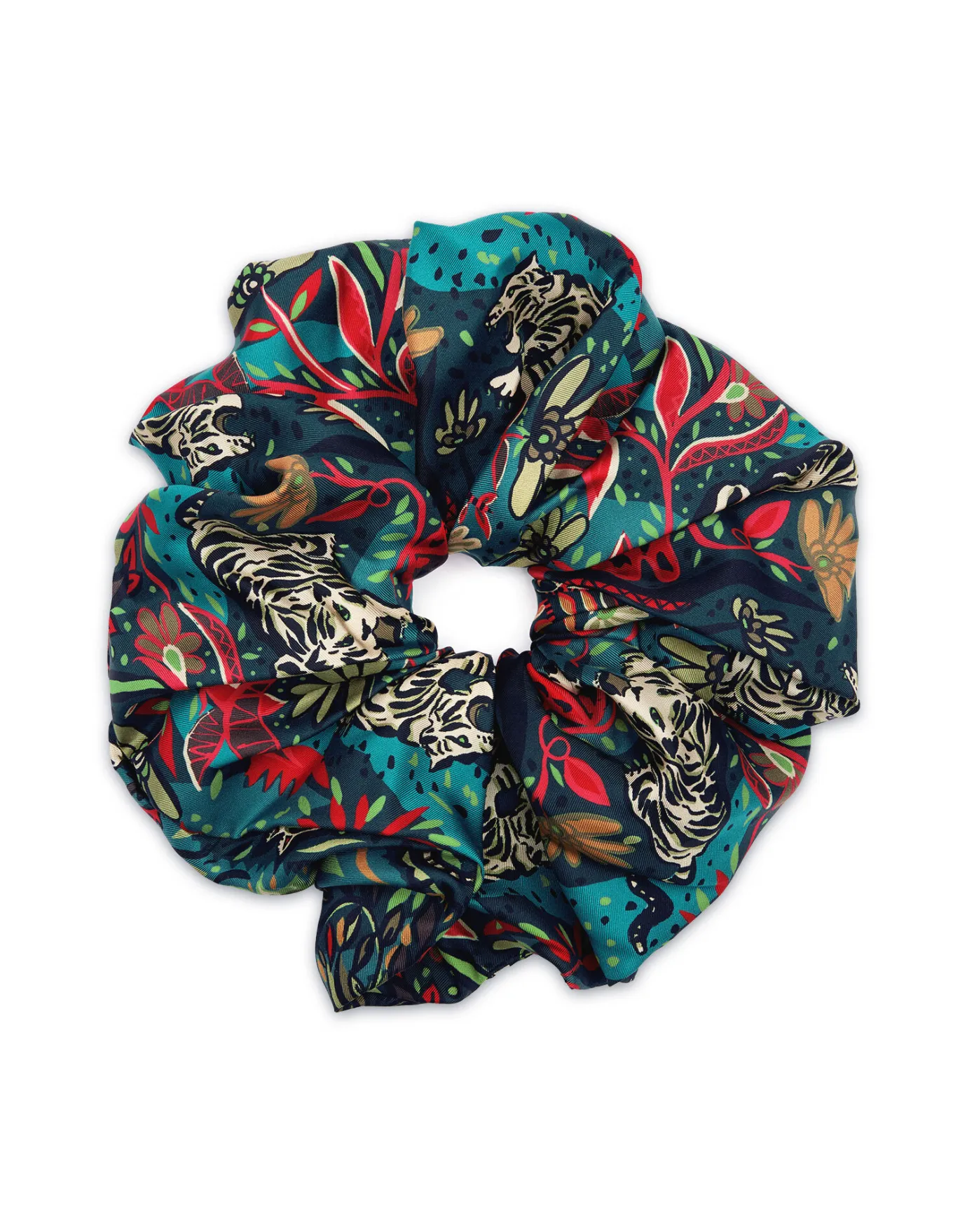 La DoubleJ Giga ScrunchieGiungla in Silk Twill | Accessoires Pour Cheveux | ACCESSORIES