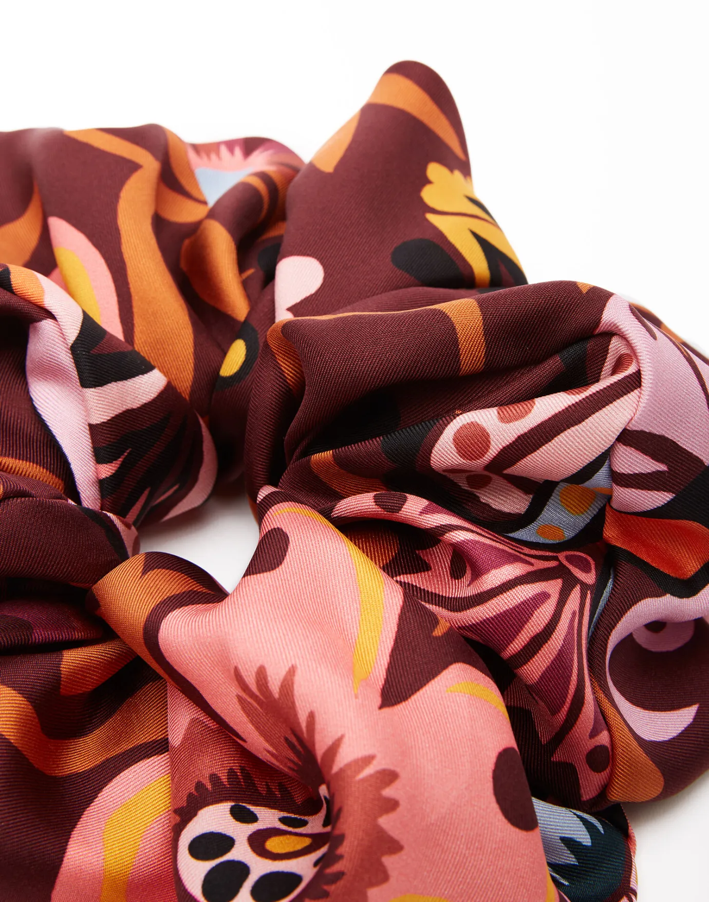 La DoubleJ Giga ScrunchieSelva in Silk Twill | Accessoires Pour Cheveux | ACCESSORIES