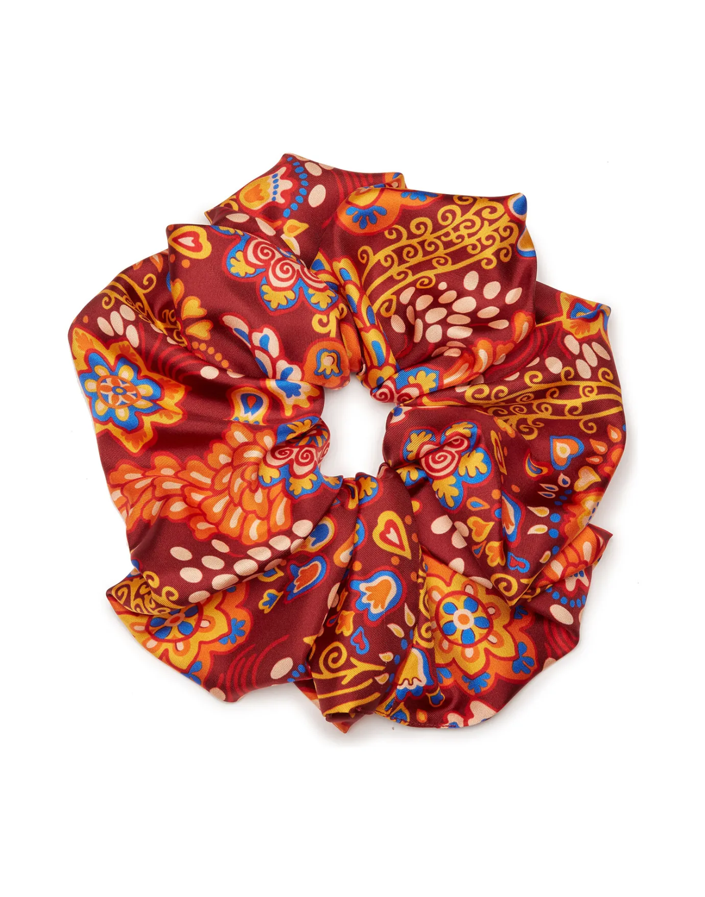 La DoubleJ Giga ScrunchieTaranta in Twill Silk | Accessoires Pour Cheveux | ACCESSORIES