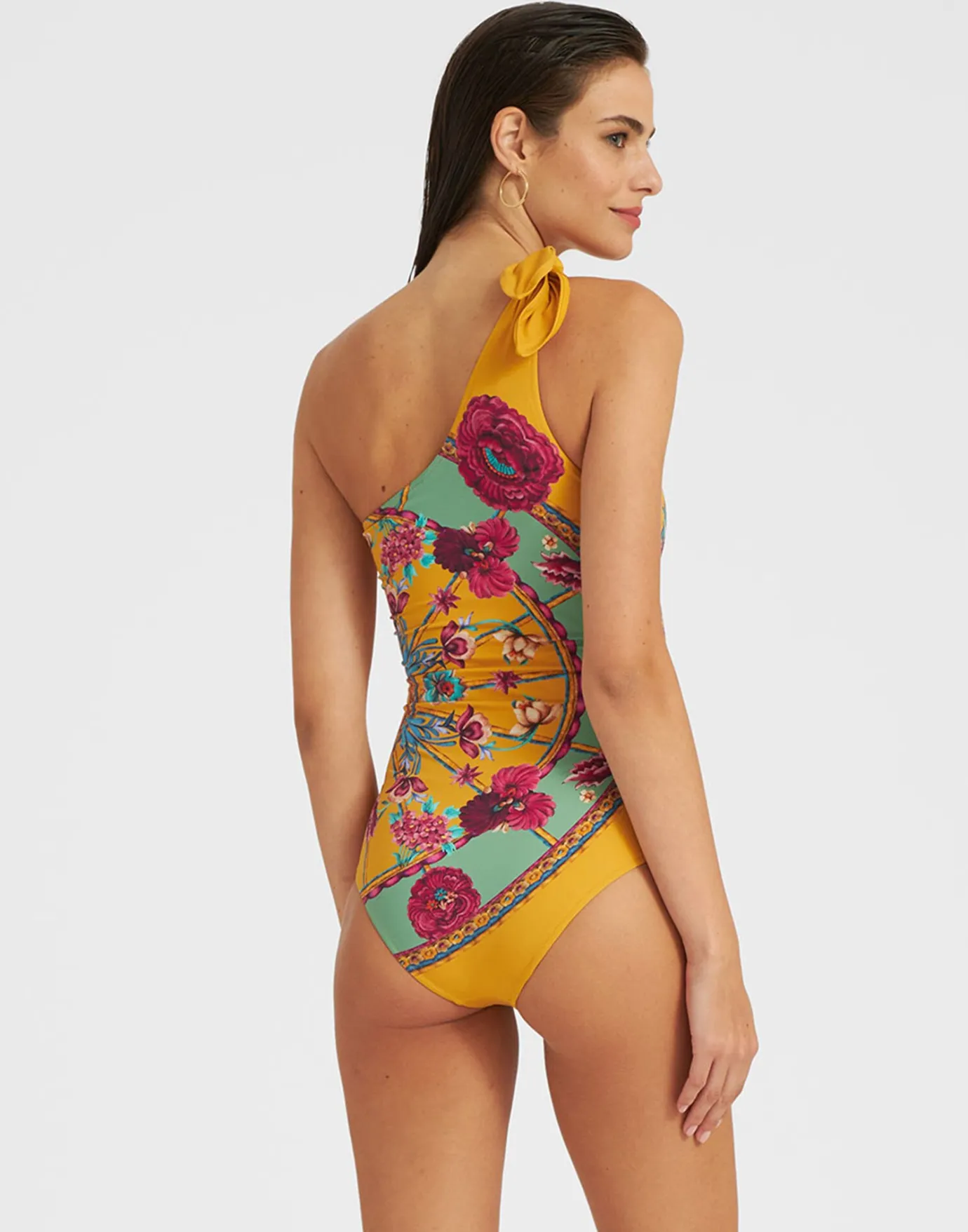 La DoubleJ Goddess SuitZodiac Placée Marigold in Supreme Lycra | Tenues De Plage | READY TO WEAR