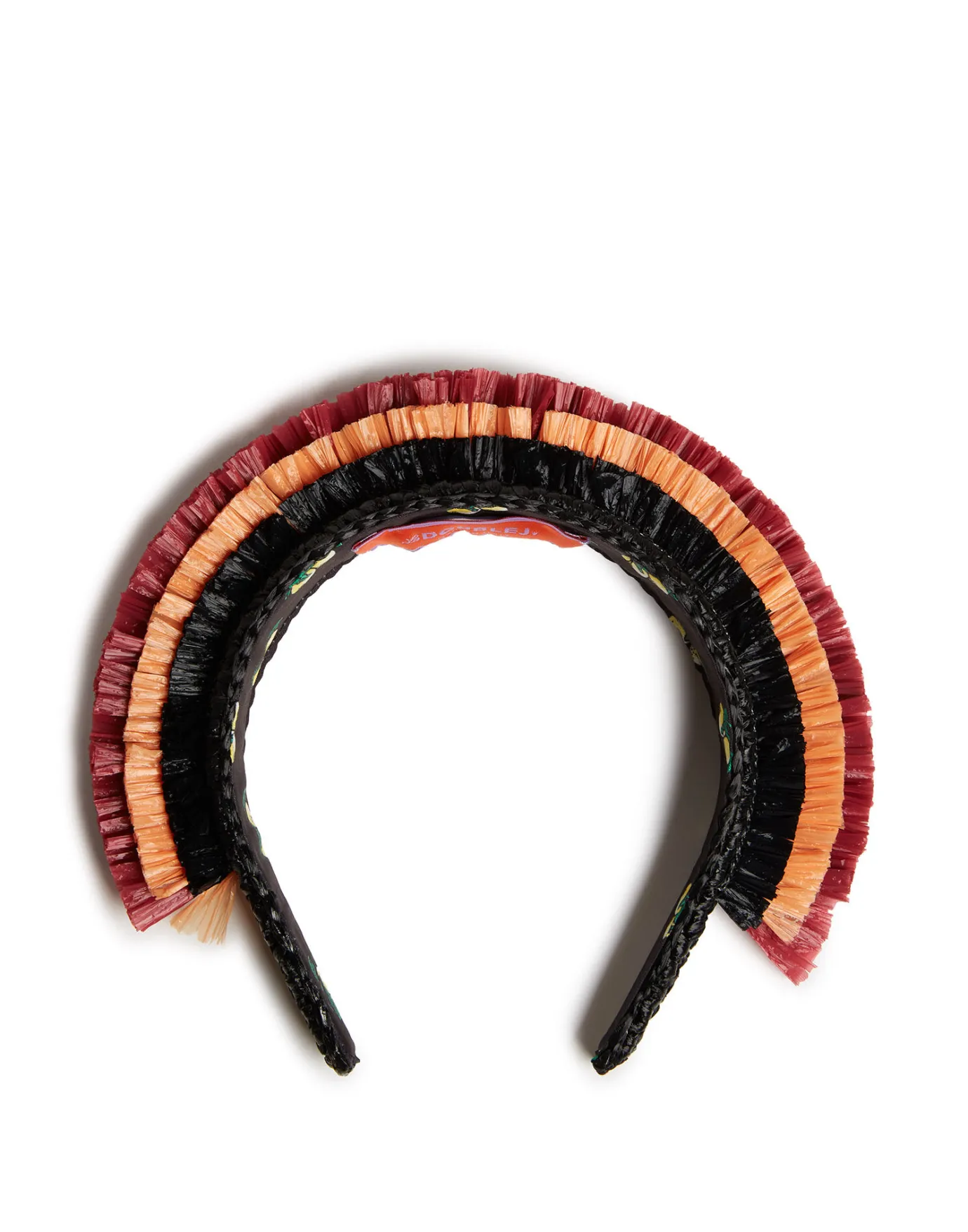 La DoubleJ Halo HeadbandSolid Black in Raffia Crochet | Accessoires Pour Cheveux | ACCESSORIES