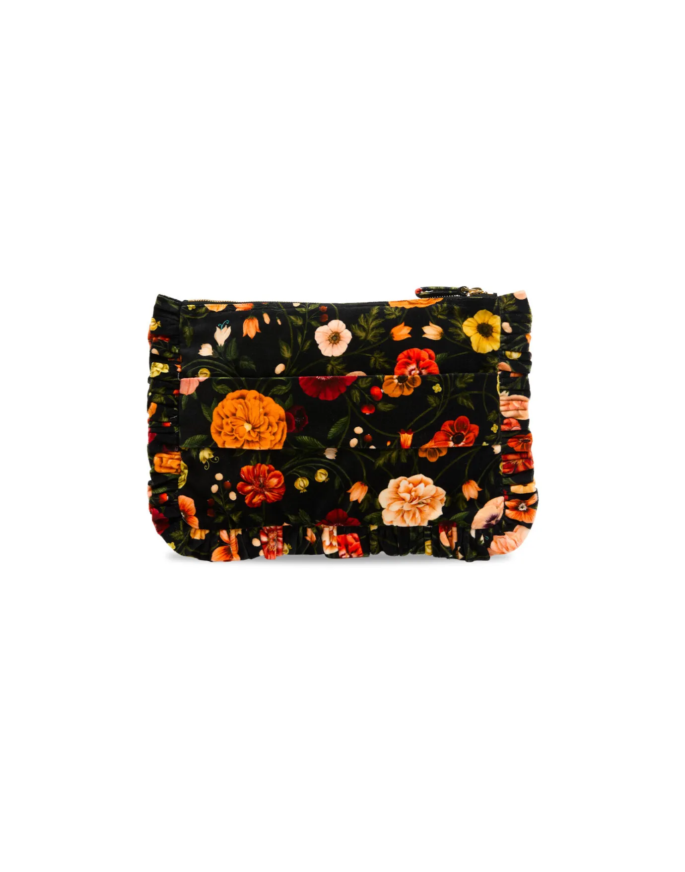 La DoubleJ Hand PochetteBotticelli Black in Cotton Velvet | Sacs Et Pochettes | ACCESSORIES