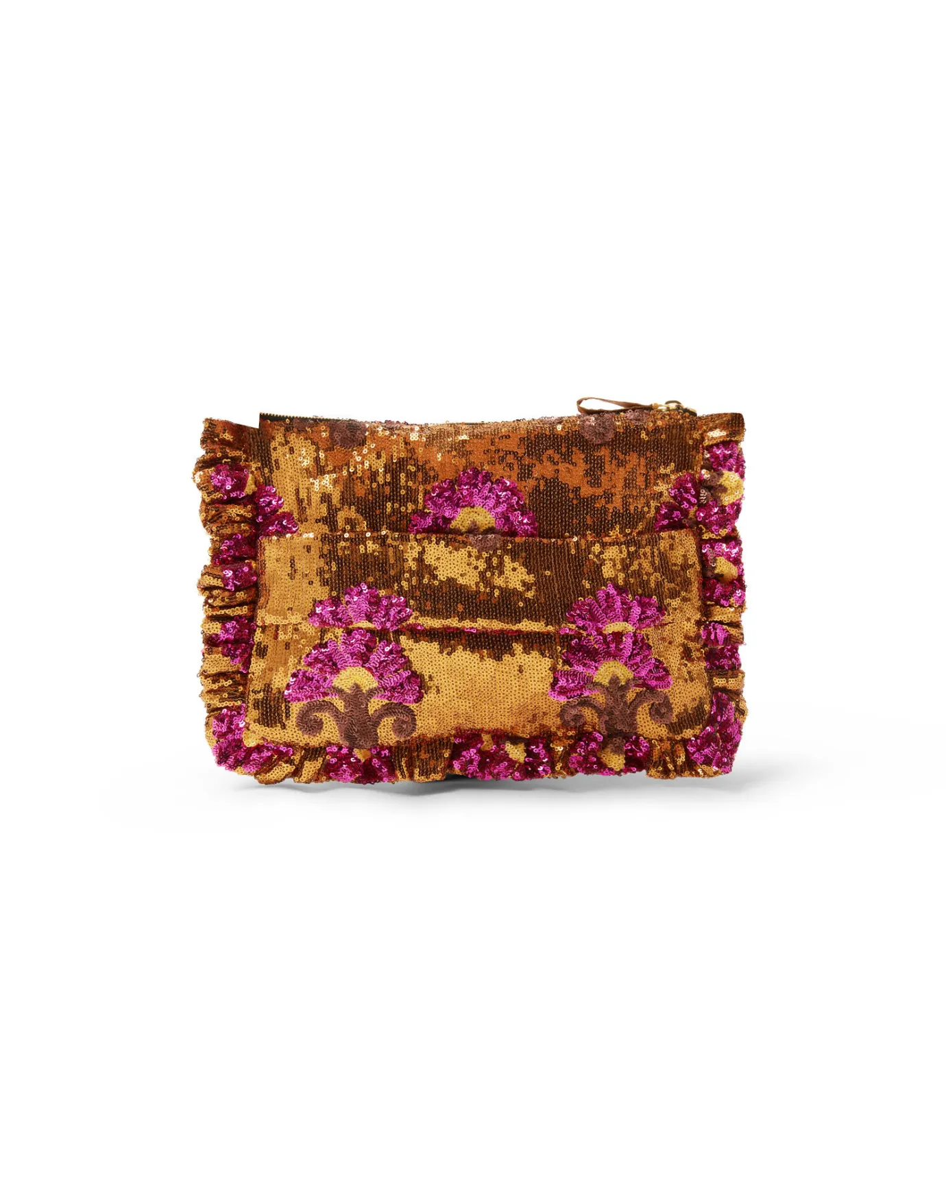 La DoubleJ Hand PochetteBronze in Textured Sequins | Sacs Et Pochettes | ACCESSORIES