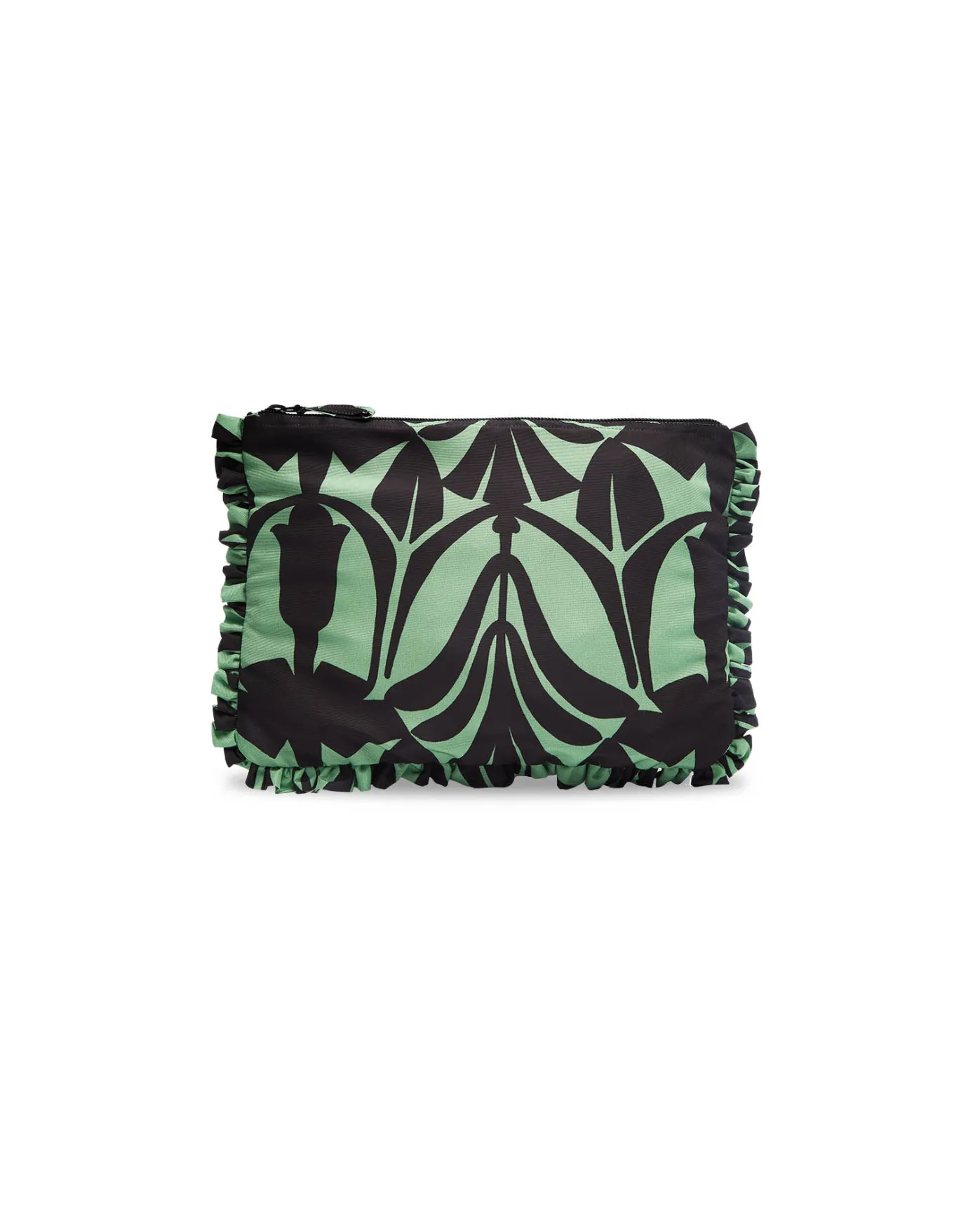 La DoubleJ Hand PochettePapyrus Green in Faille | Sacs Et Pochettes | ACCESSORIES