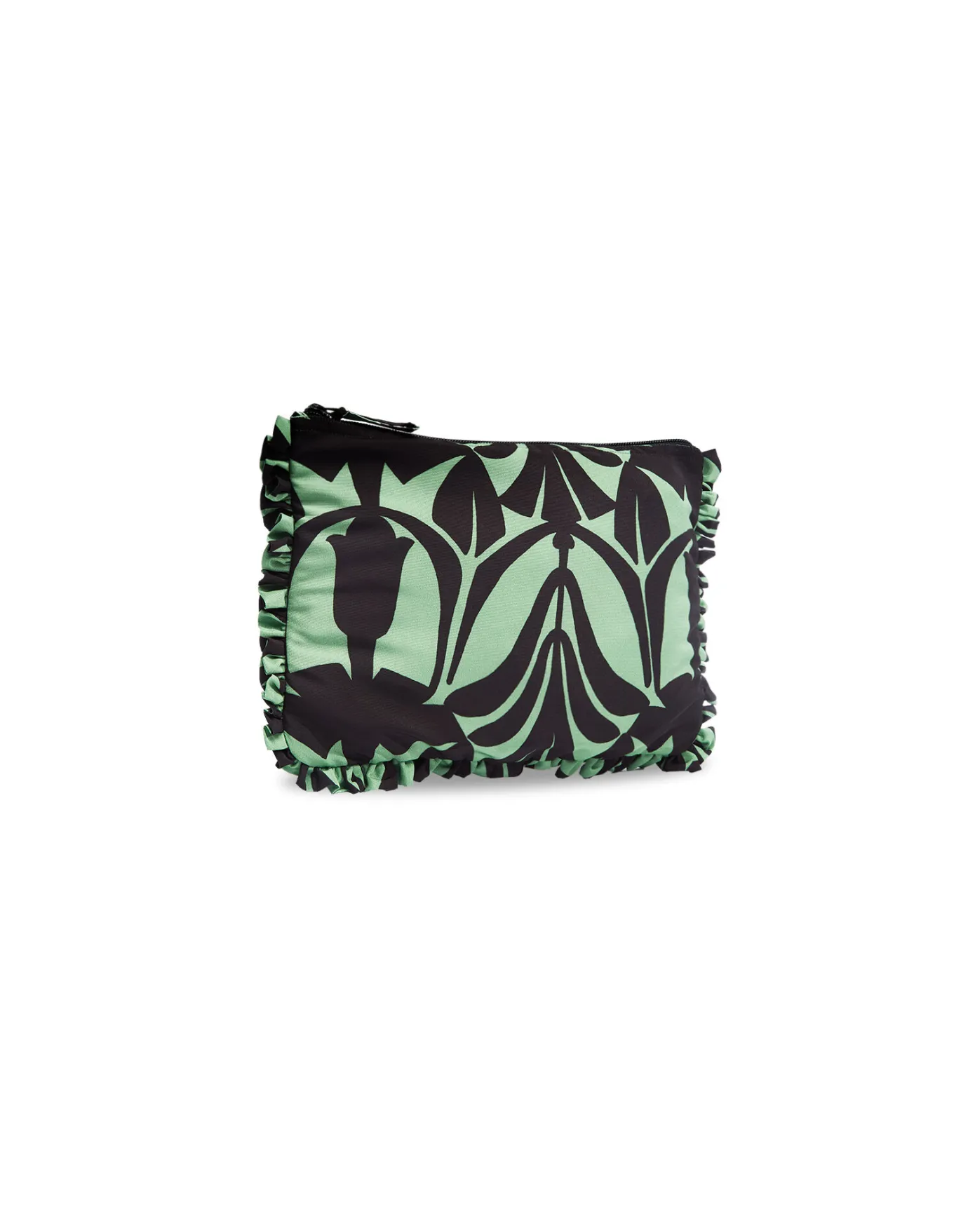 La DoubleJ Hand PochettePapyrus Green in Faille | Sacs Et Pochettes | ACCESSORIES