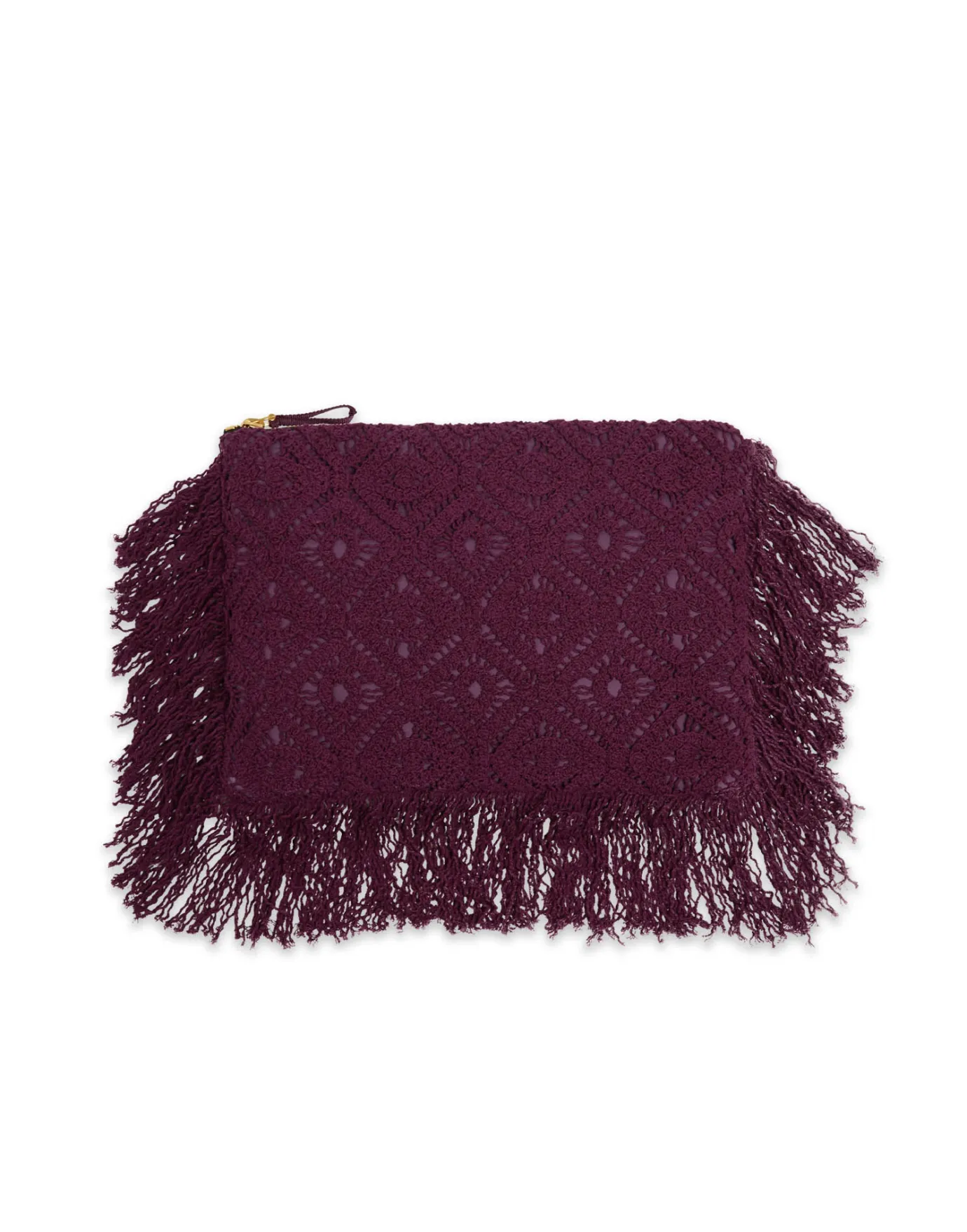 La DoubleJ Hand PochettePlaza Purple in Macramé | Sacs Et Pochettes | ACCESSORIES