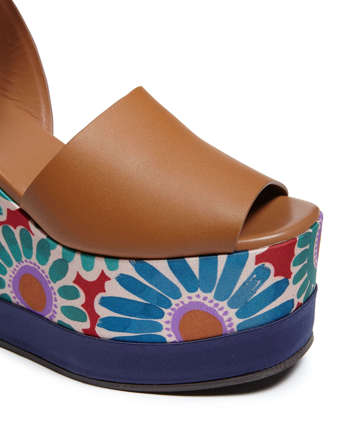 La DoubleJ High PlateauCrazy Daisy in Twill | Chaussures | ACCESSORIES