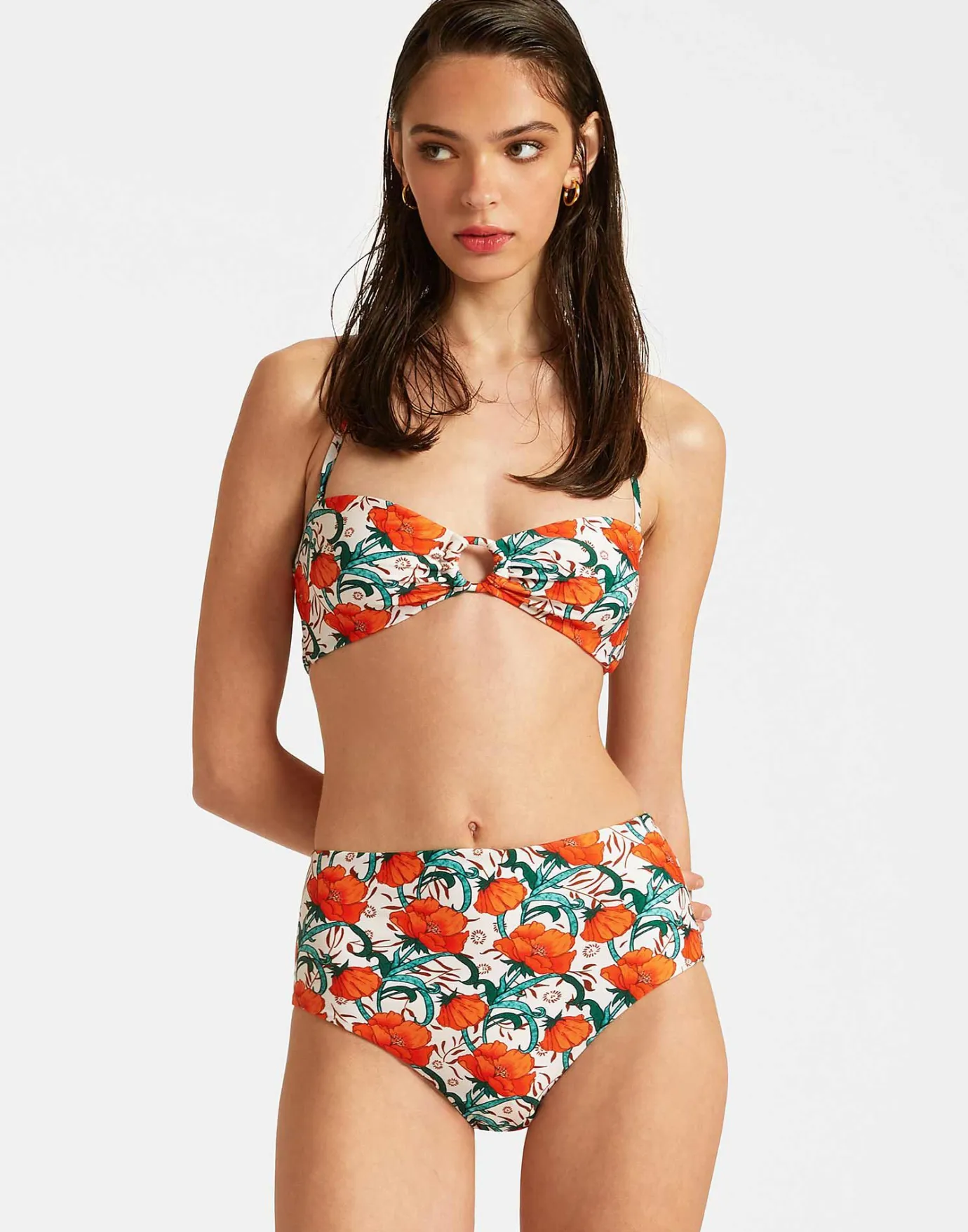 La DoubleJ Honey TopMorpheus Orange in Lycra | Tenues De Plage | READY TO WEAR