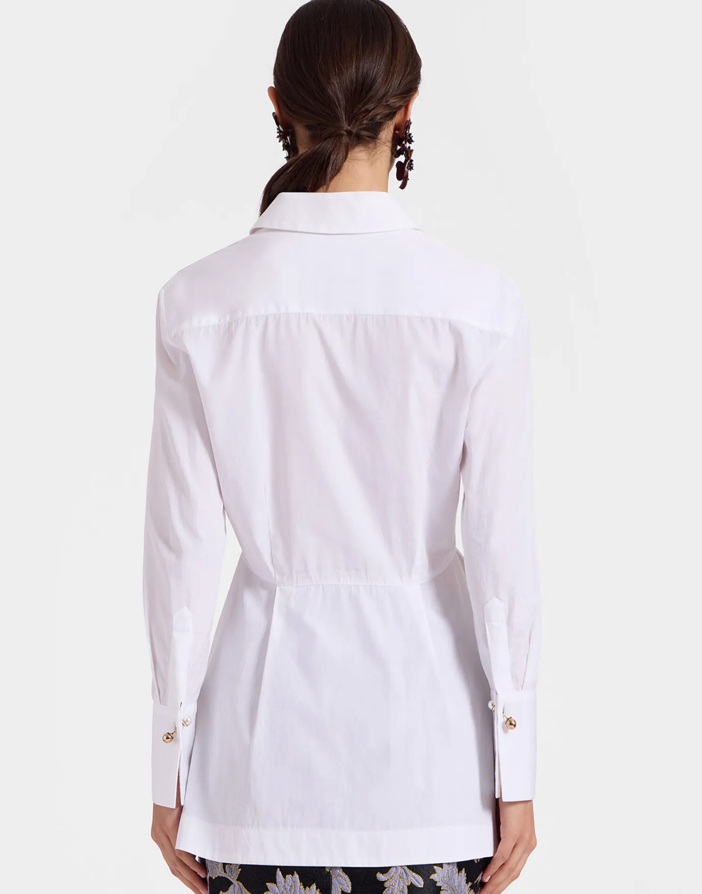 La DoubleJ Iris ShirtSolid White in Tailor Poplin | Chemises Et Tops | READY TO WEAR