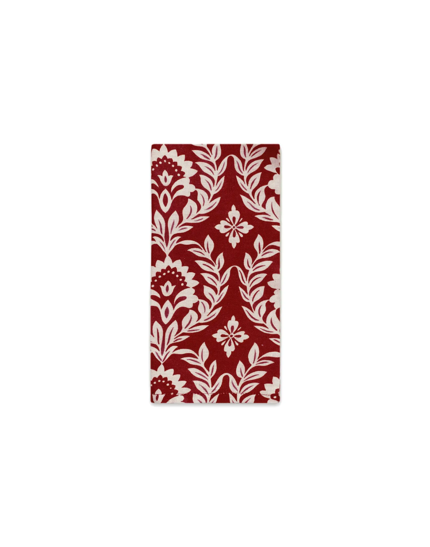 La DoubleJ Large Napkins Set Of 2Bordeaux Garland in Linen | Nappes | Textiles