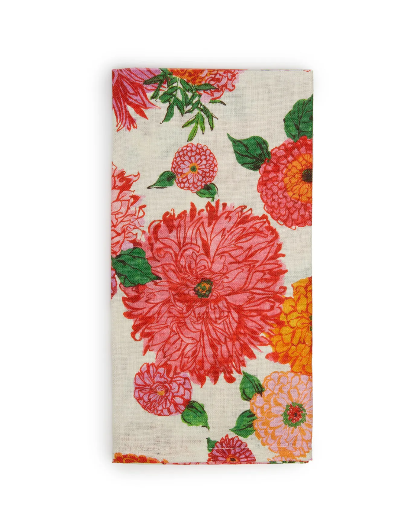 La DoubleJ Large Napkins Set Of 2Bright Blooms Small in Linen | Nappes | Textiles