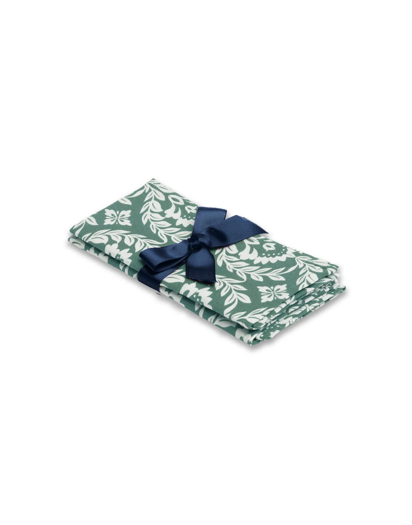 La DoubleJ Large Napkins Set Of 2Green Garland in Linen | Nappes | Textiles