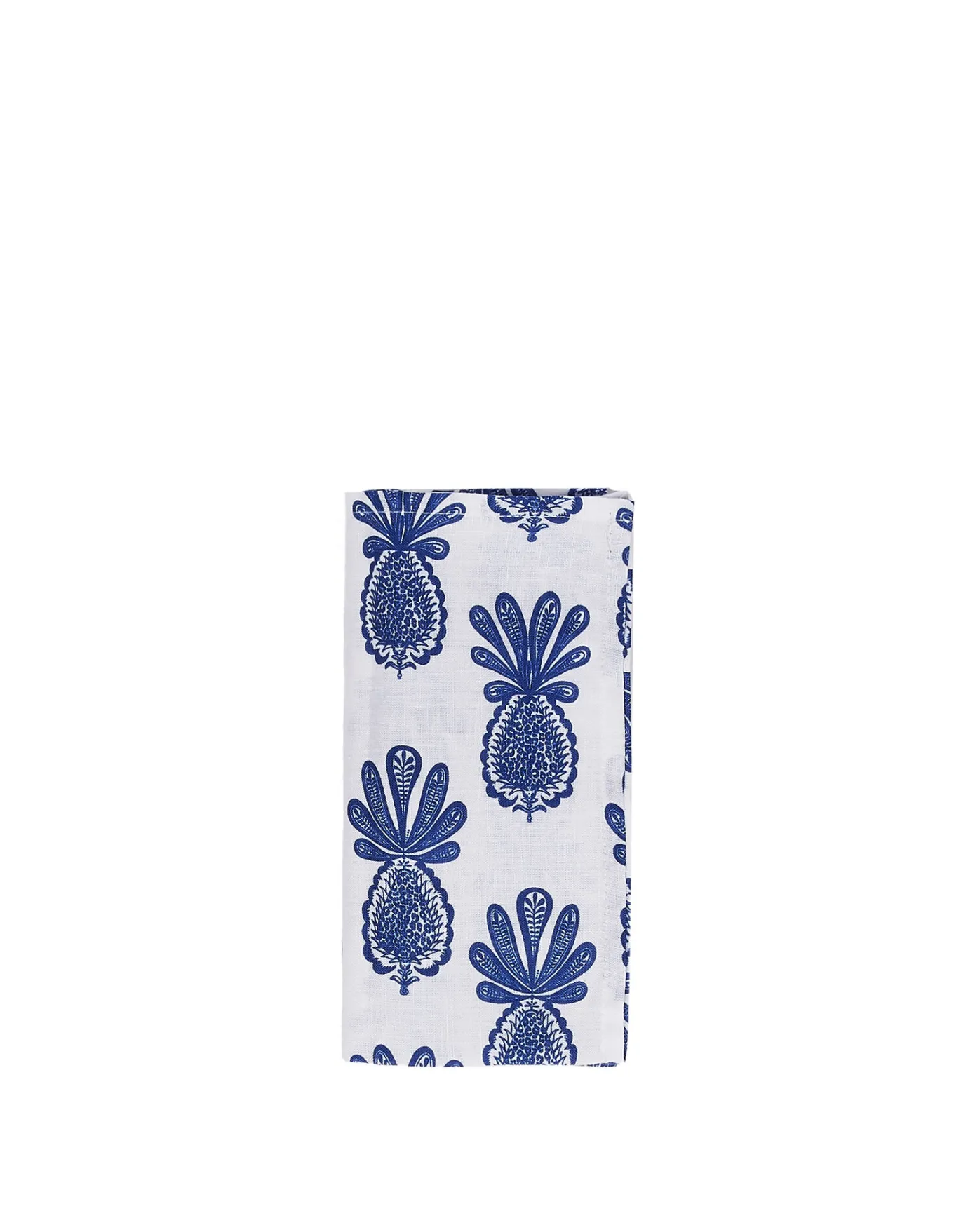 La DoubleJ Large Napkins Set Of 2Pineapple Blu in Linen | Nappes | Textiles