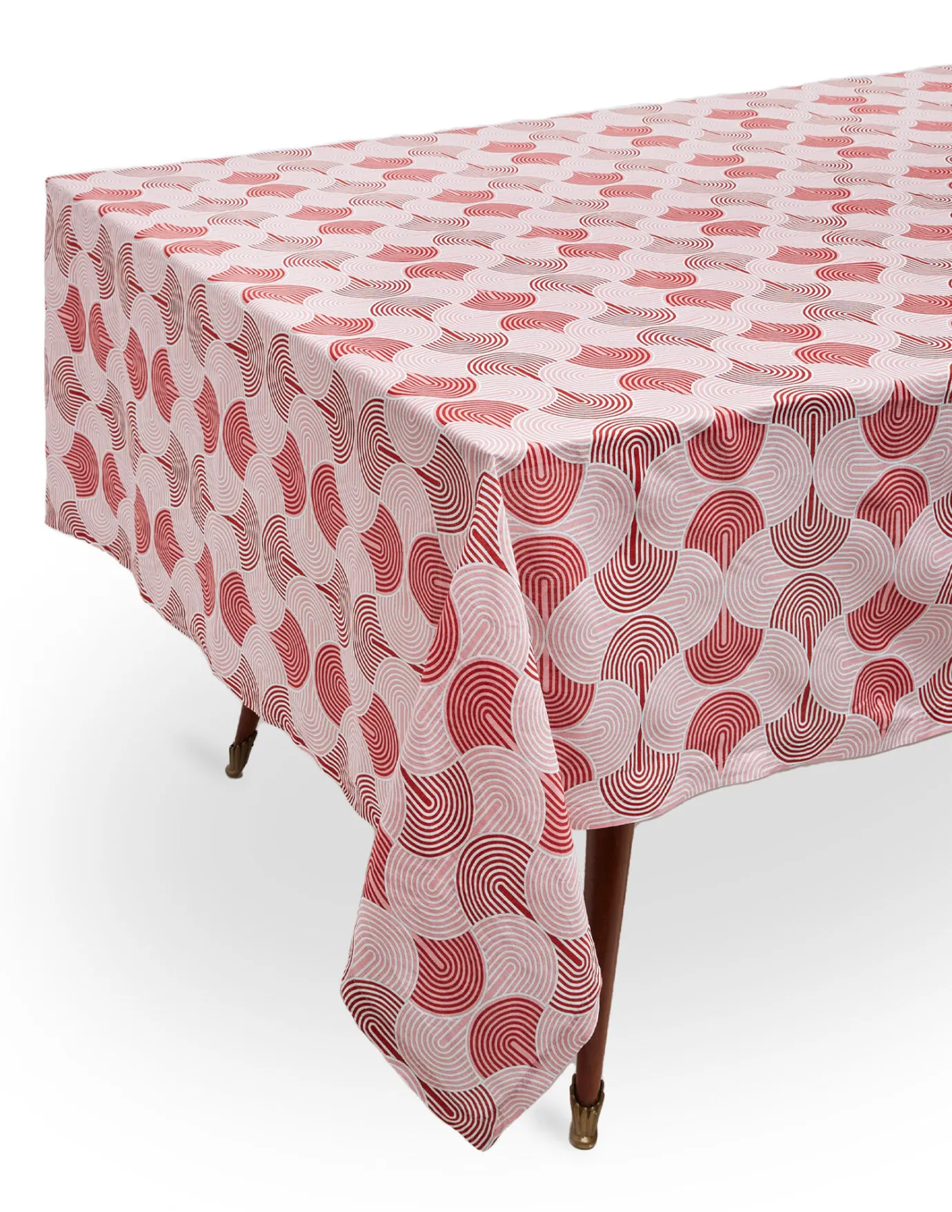 La DoubleJ Large Tablecloth (180x350)Slinky Rosso in Linen | Serviettes | Textiles