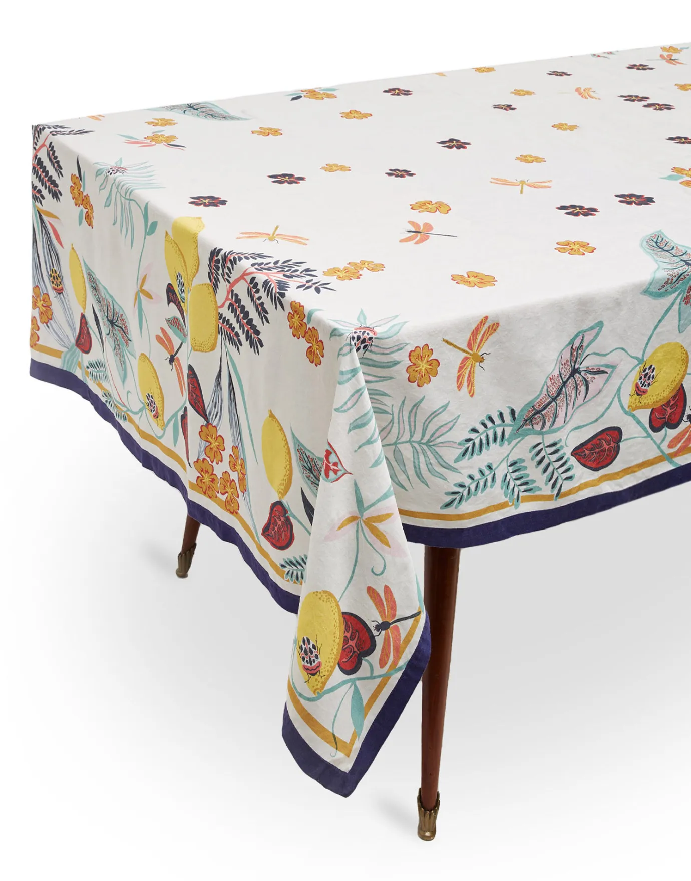 La DoubleJ Large TableclothBotanical (Placée) in Linen | Serviettes | Textiles