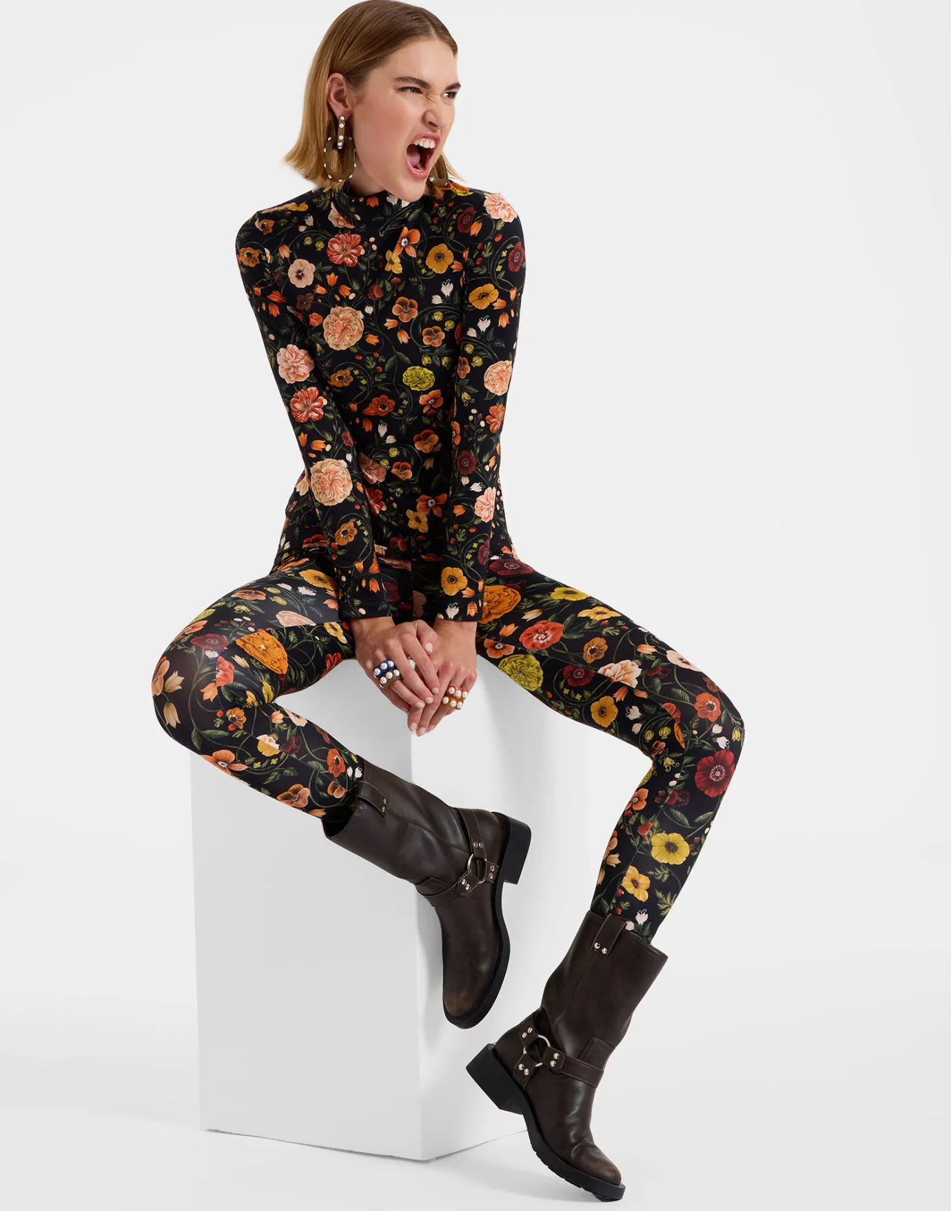 La DoubleJ LeggingsBotticelli Black in Skinny Jersey | Loungewear | READY TO WEAR