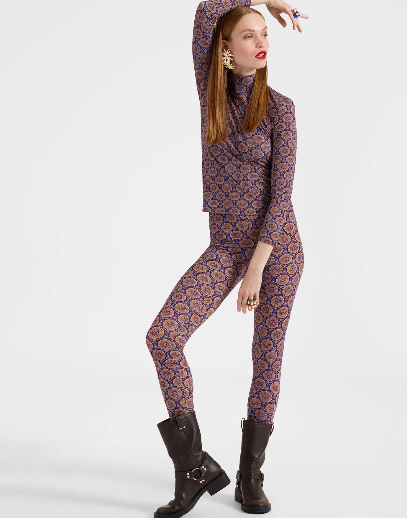 La DoubleJ LeggingsSovereign Mini Purple in Skinny Jersey | Loungewear | READY TO WEAR