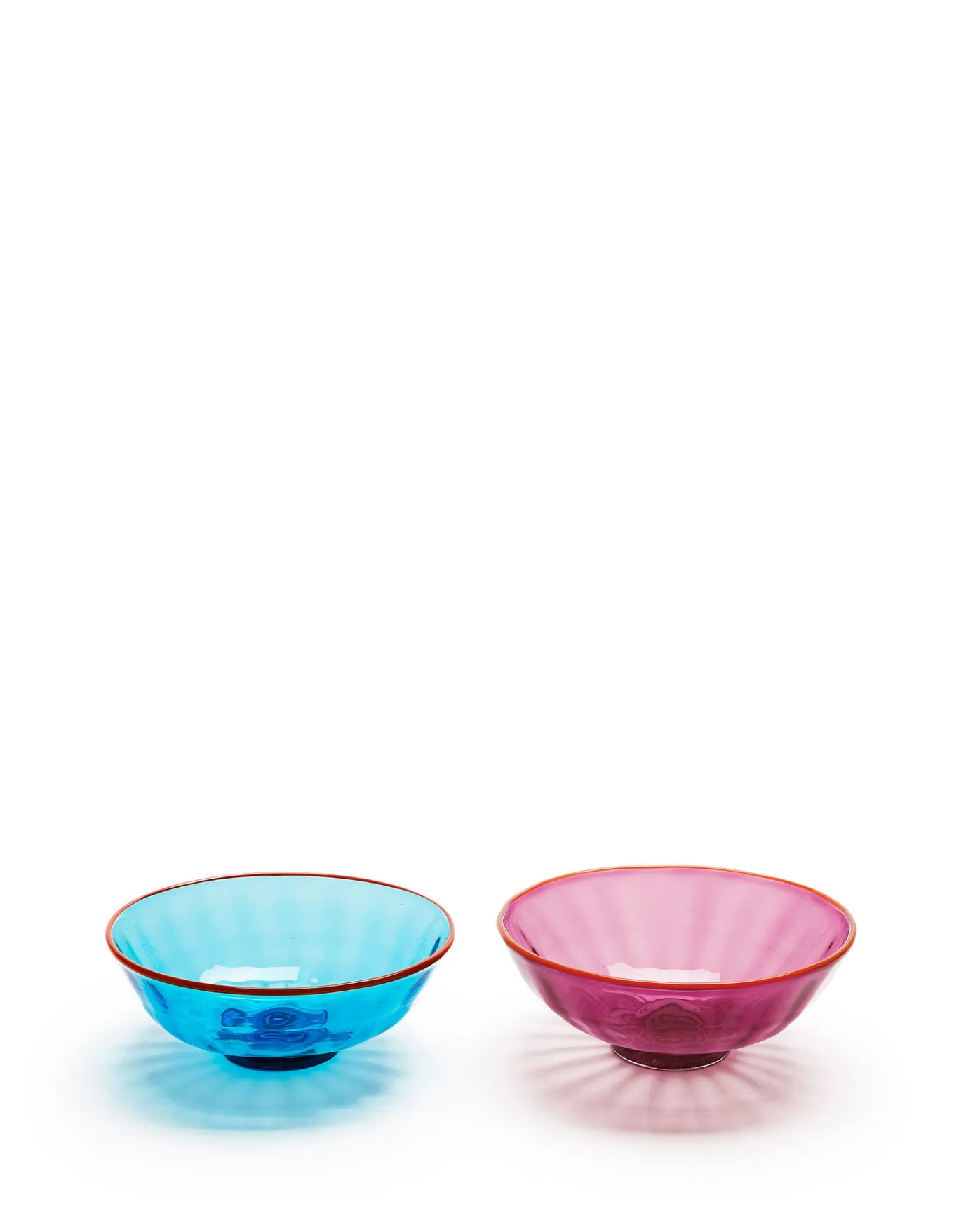 La DoubleJ Luxury Nut Bowl Set of 2Turchese/Viola in Glass | Carafes Et Bols | Verres