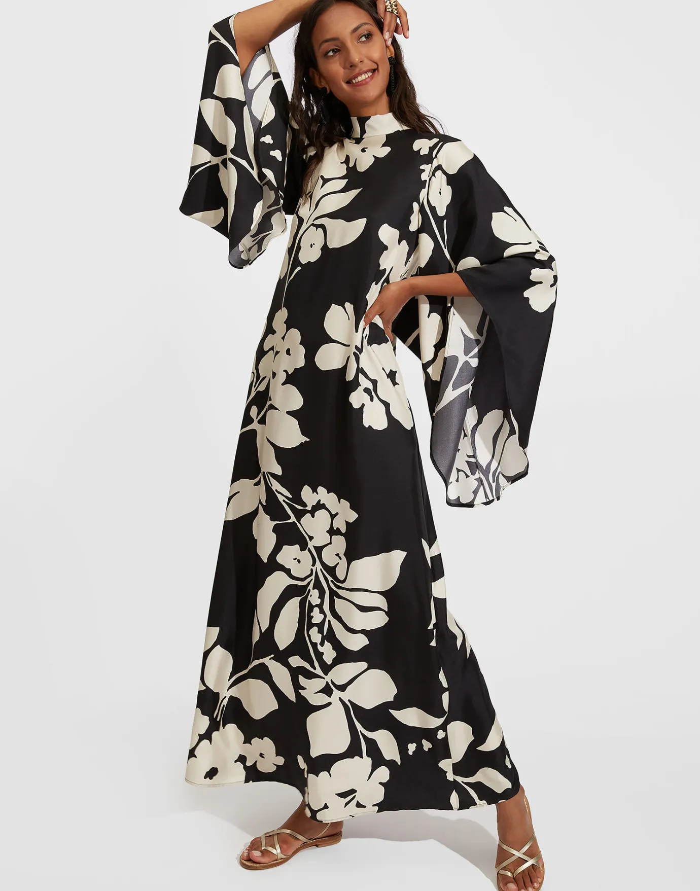 La DoubleJ Magnifico DressWinter Jasmine in Twill Silk | Robes | READY TO WEAR