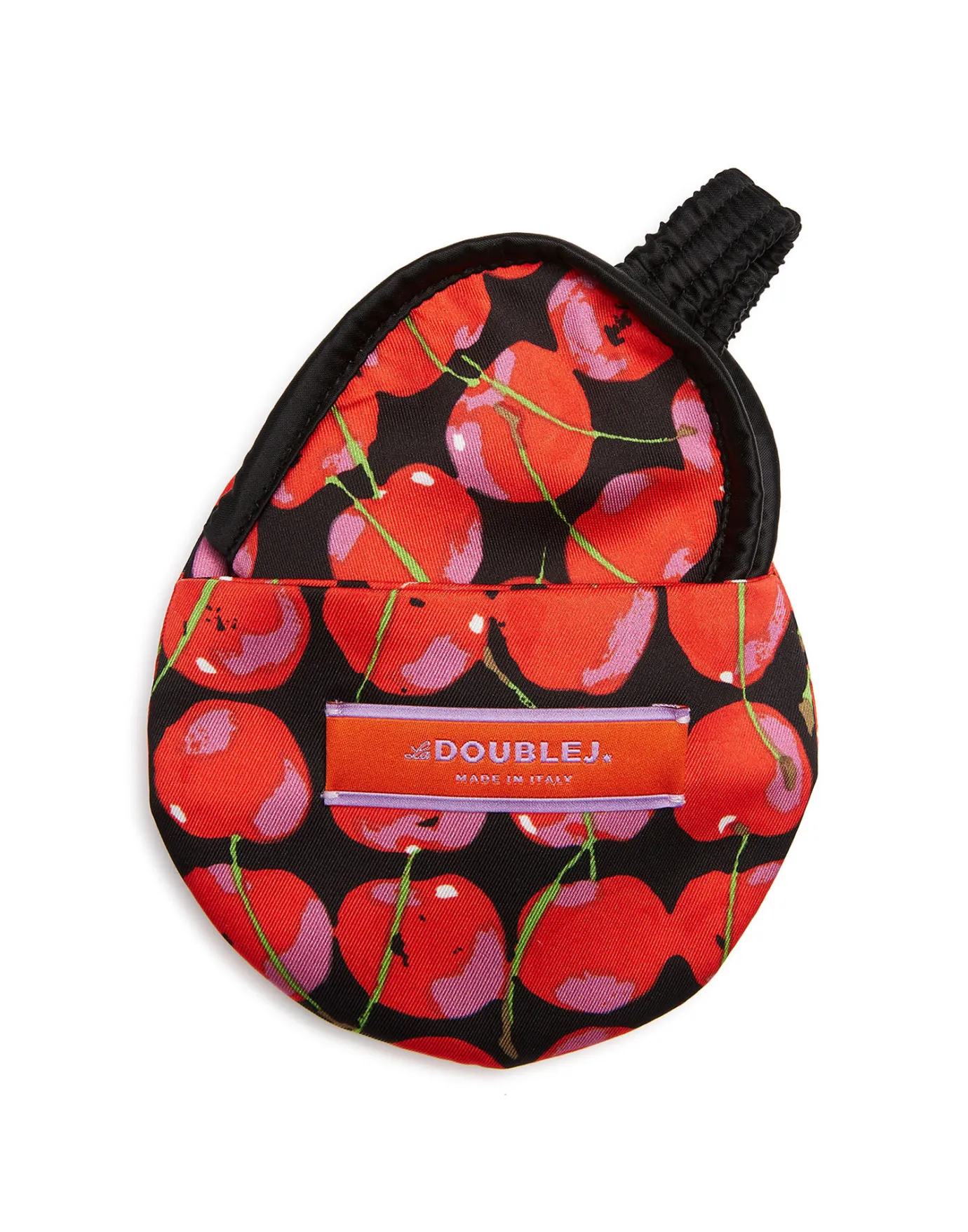 La DoubleJ Mask CaseBlack Cherries in Twill | Petit Accessoires | ACCESSORIES