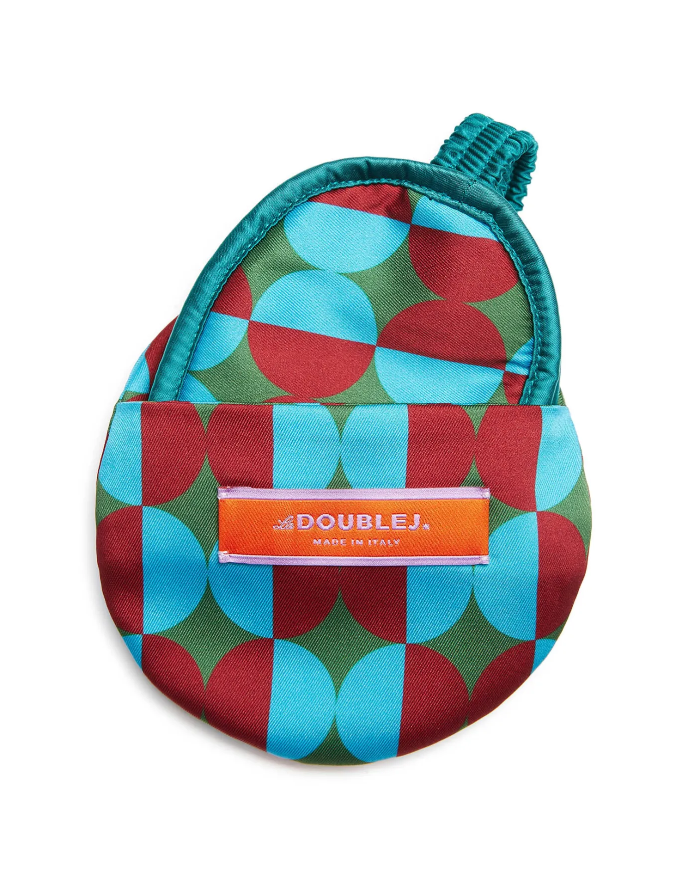 La DoubleJ Mask CaseMezzaluna Green in Twill | Petit Accessoires | ACCESSORIES