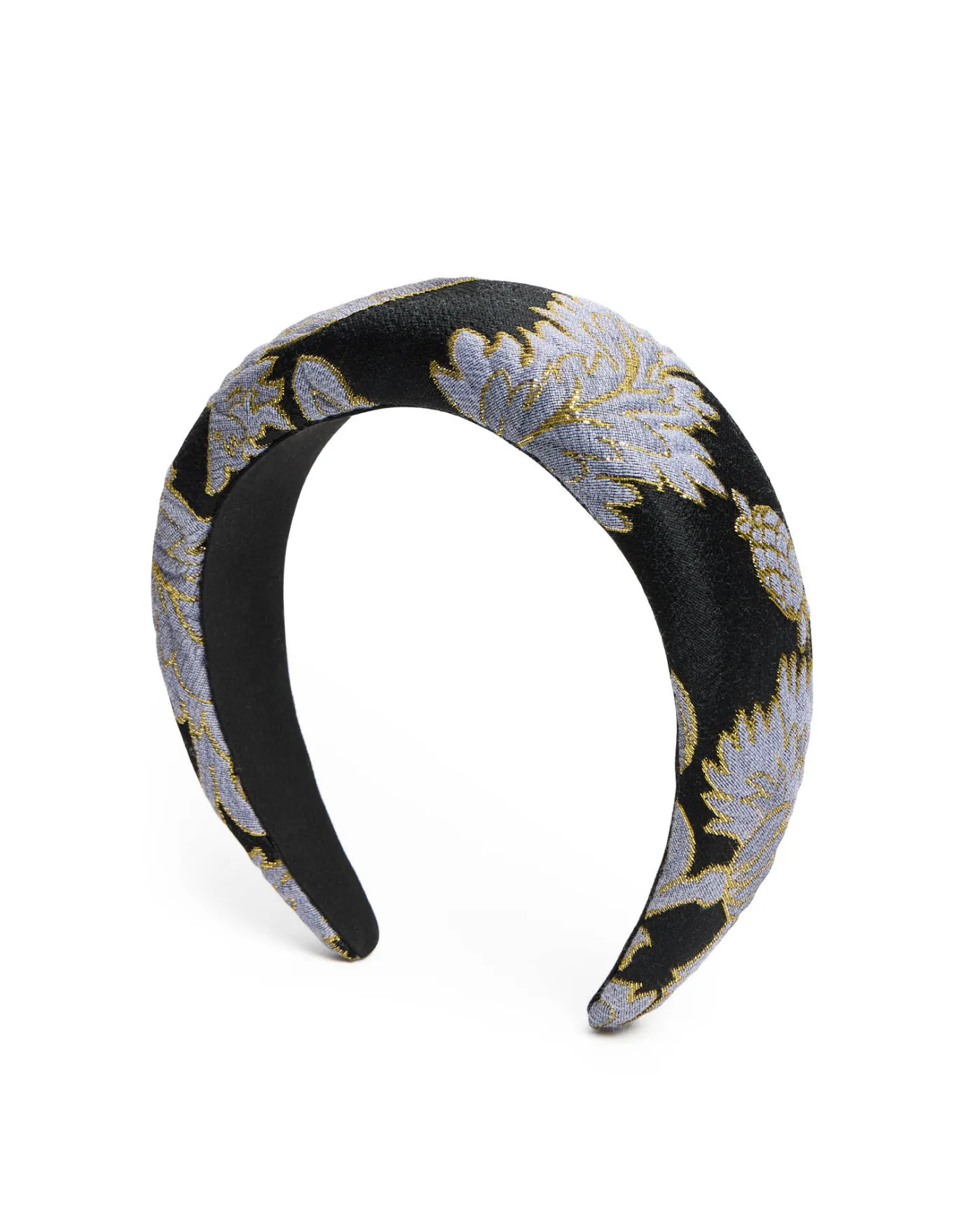 La DoubleJ Medici HeadbandLark Black in Jacquard | Accessoires Pour Cheveux | ACCESSORIES