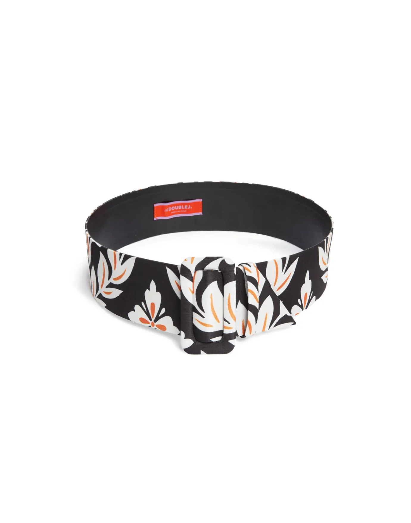 La DoubleJ Medium BeltGhirlanda Black in Light Faille | Petit Accessoires | ACCESSORIES